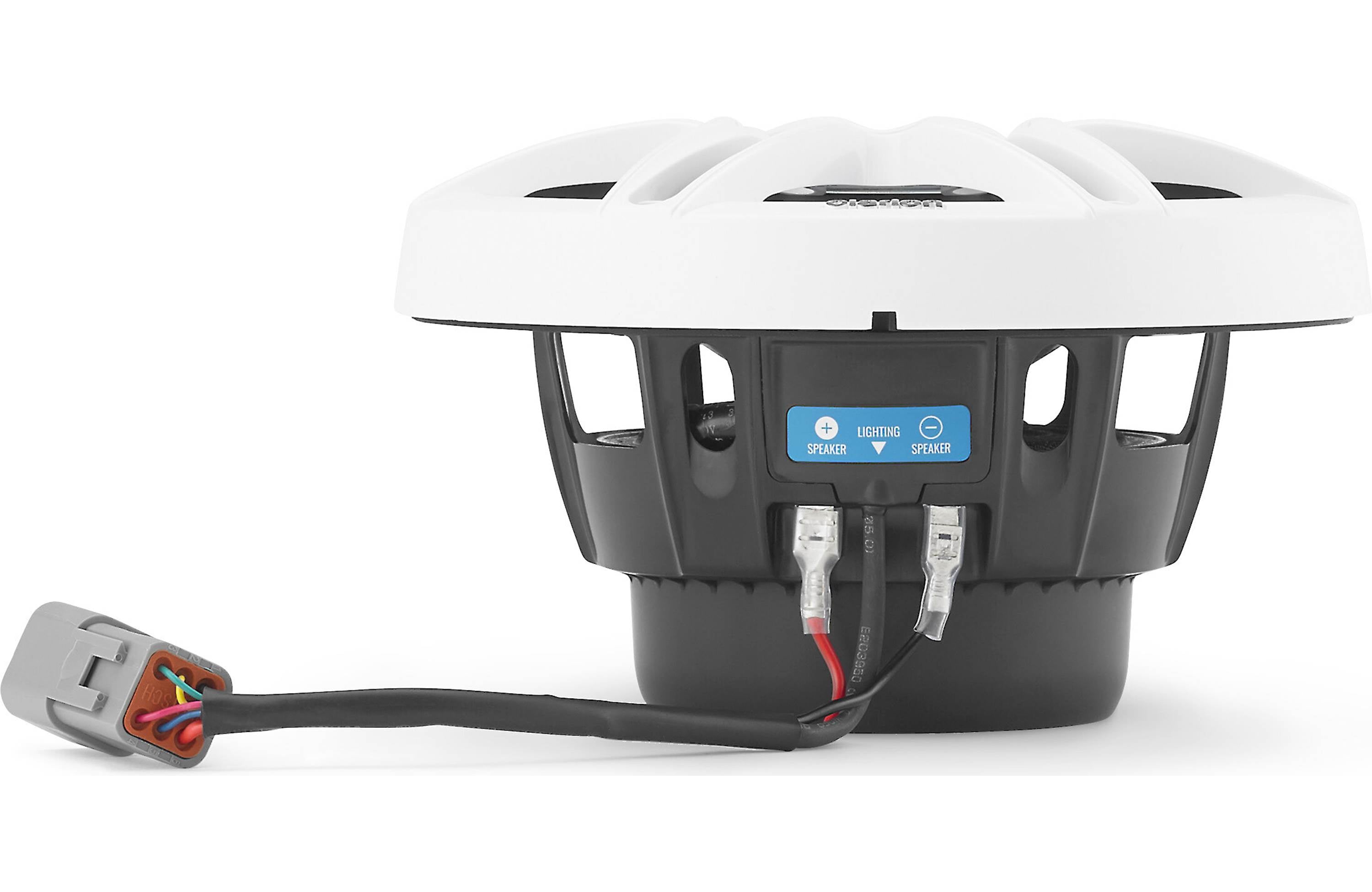 Clarion CMSP-651RGB-SWG 6.5 Inch Premium Marine Coaxial Speakers Pair w/ Sport Grilles & LEDs