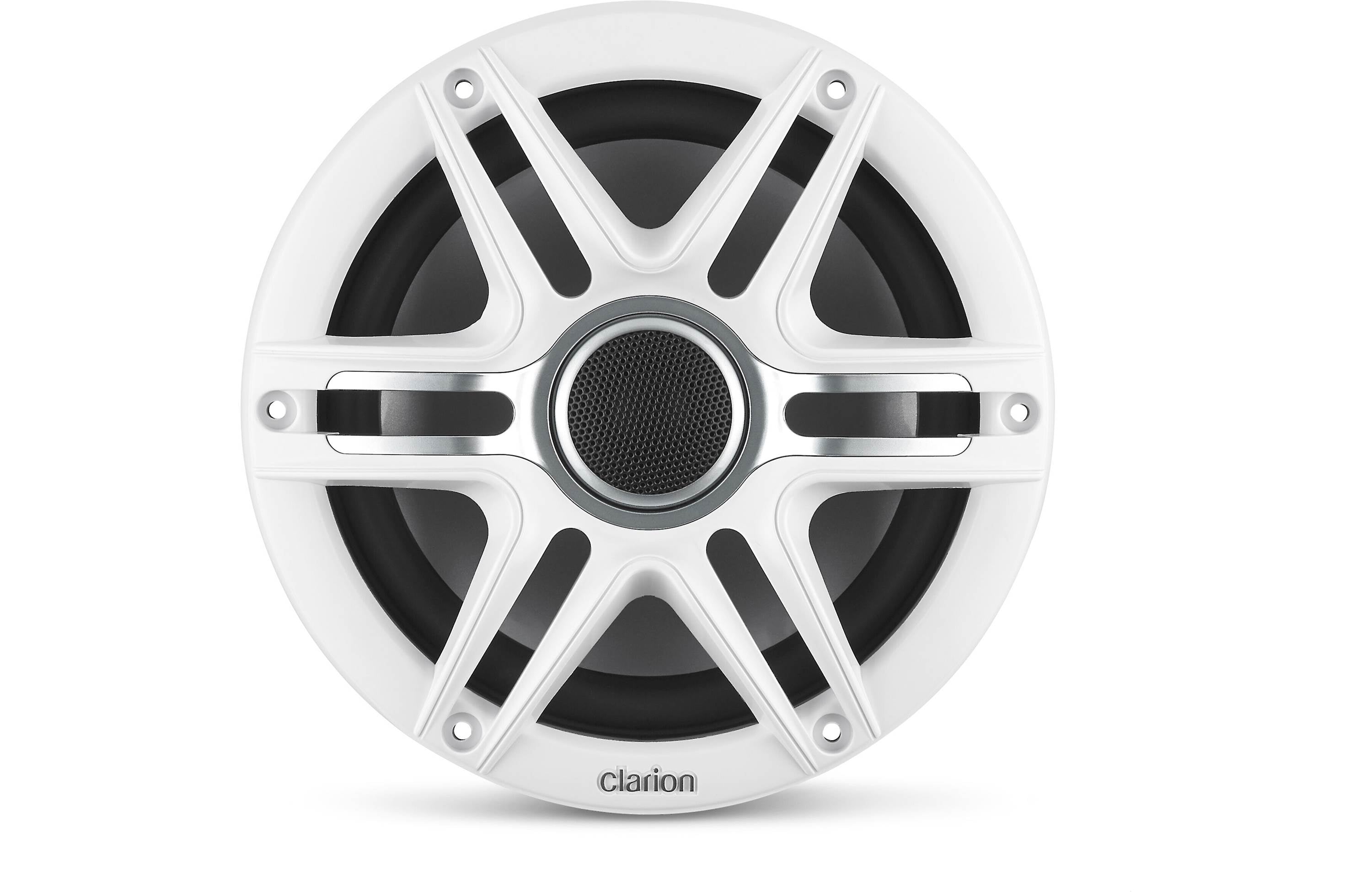 Clarion CMSP-771RGB-SWG 7.7 Inch Premium Marine Coaxial Speakers Pair w/ Sport Grilles & LEDs