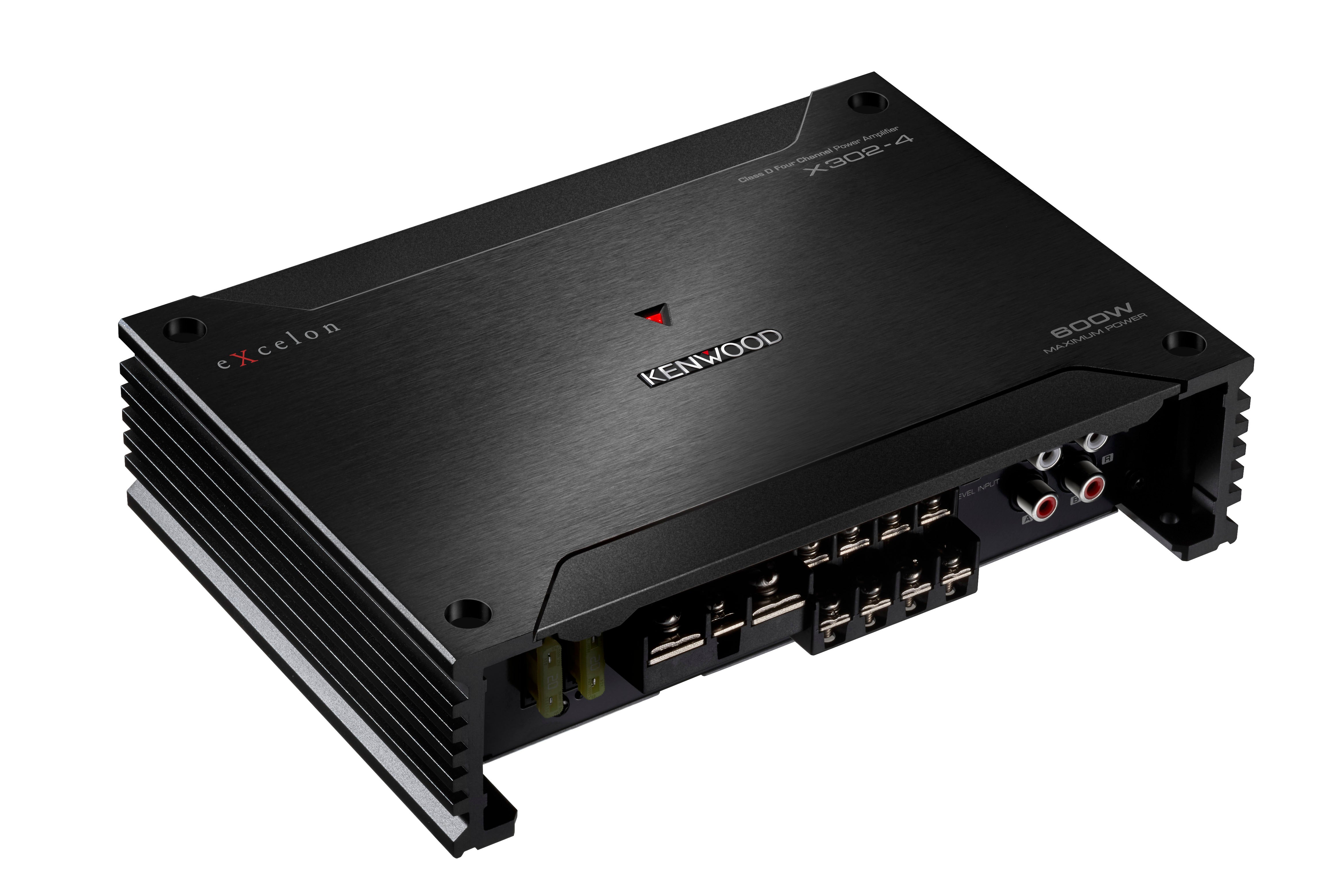 Kenwood eXcelon X302-4 Class D 4-Channel Power Amplifier - Freeman's Car Stereo