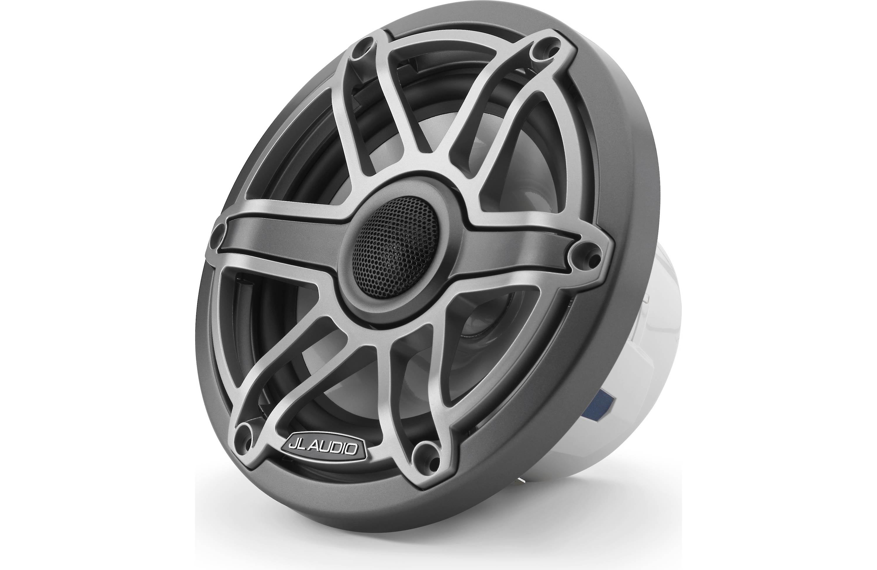 JL Audio M6-650X-S-GMTI 6.5" Marine Coaxial Speakers, Gunmetal Trim Ring, Titanium Sport Grille