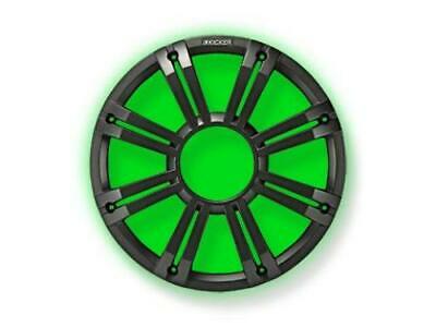 Kicker 45KMG10C 10" Grille For Kicker KM10 and KMF10 Subwoofers 2/Built-In LEDs - Charcoal - Freeman's Car Stereo