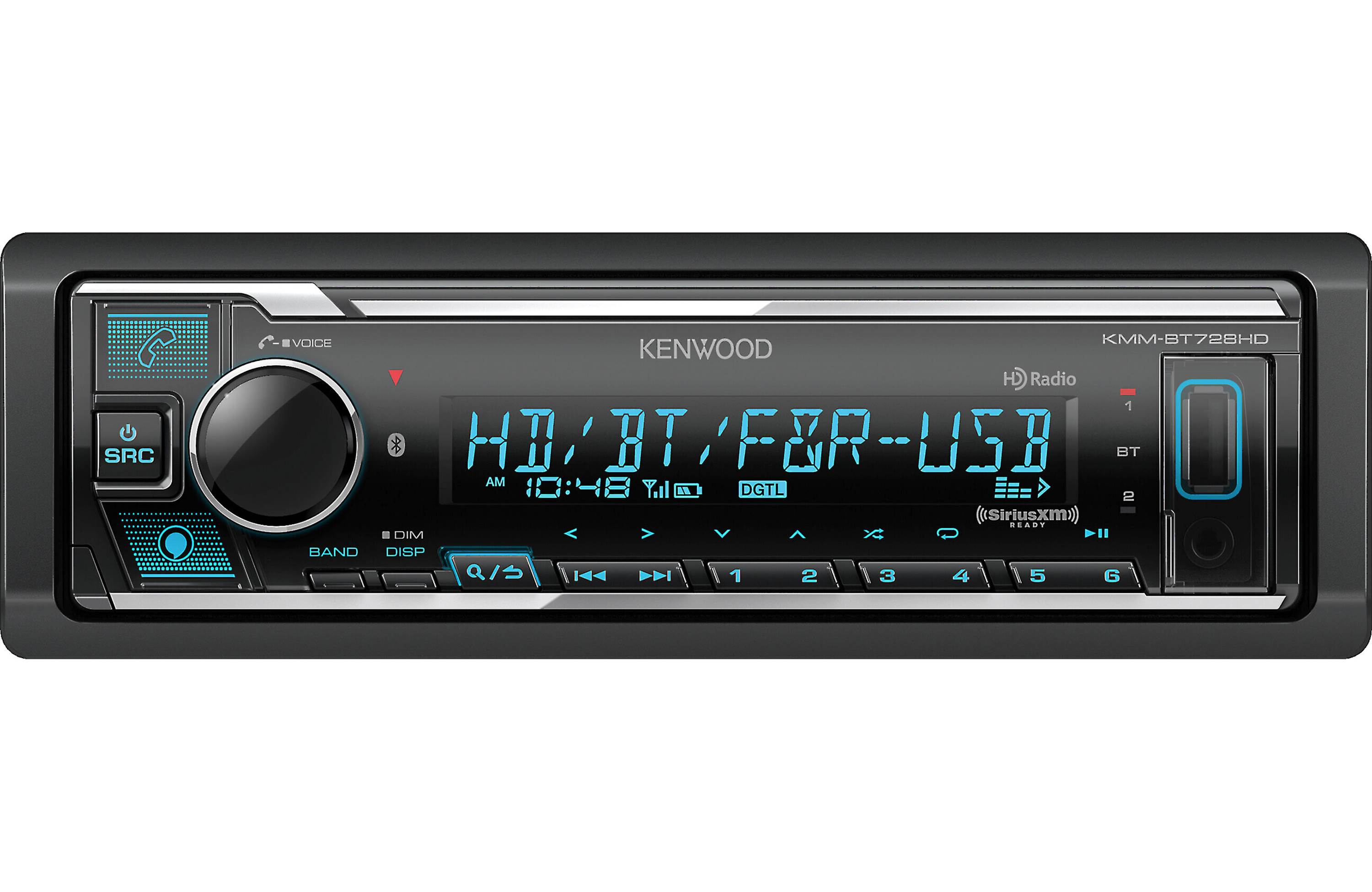 Kenwood KMM-BT728HD 1-DIN Digital Media Receiver