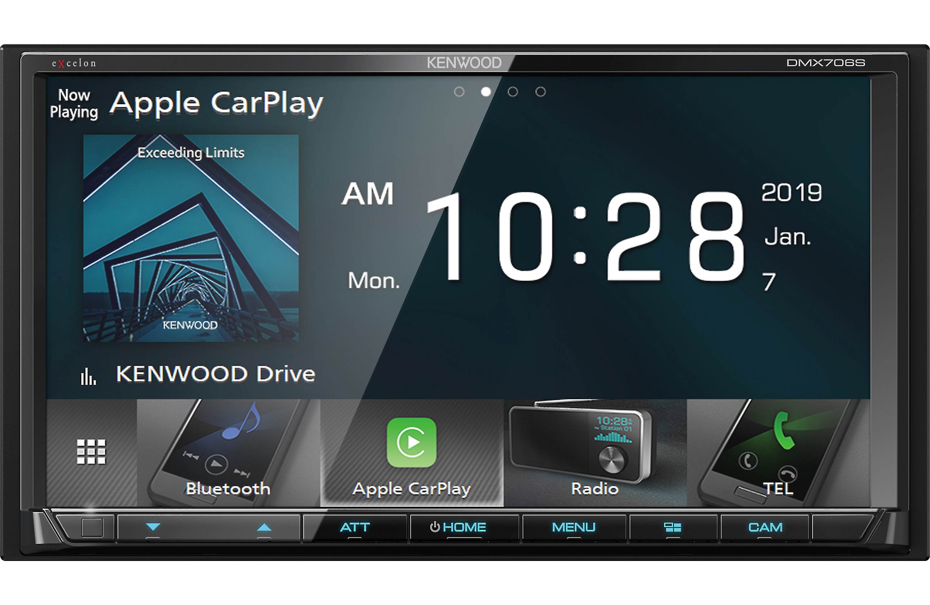 Kenwood DMX706S Multimedia Receiver and CMOS-130 Rear View Camera - Freemans Car Stereo