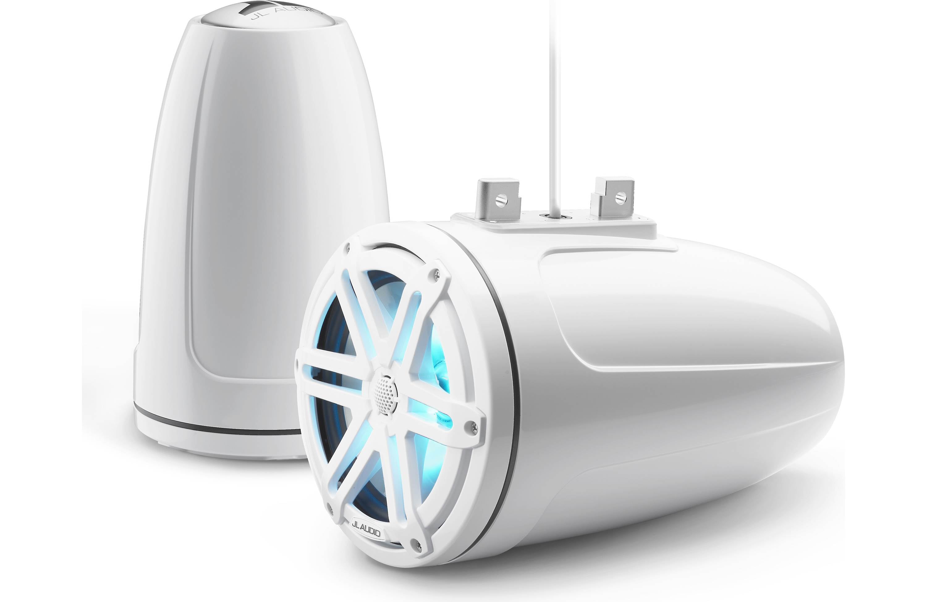 JL Audio M3-770ETXv3-Gw-S-Gw-i M3 Series 7.7" wakeboard tower speakers with LED lights