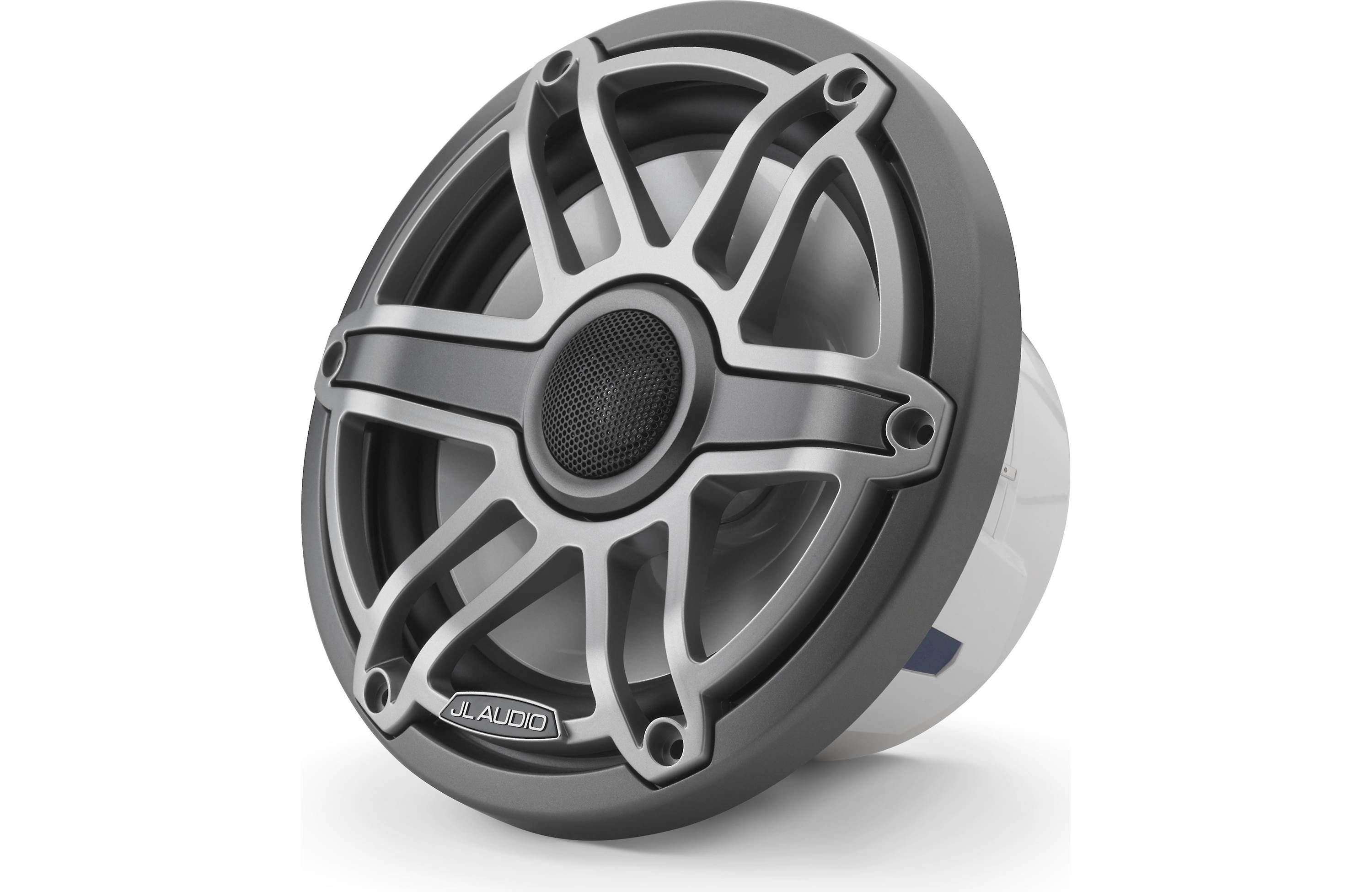 JL Audio M6-770X-S-GMTI 7.7" Marine Coaxial Speakers, Gunmetal Trim and Titanium Sport Grille