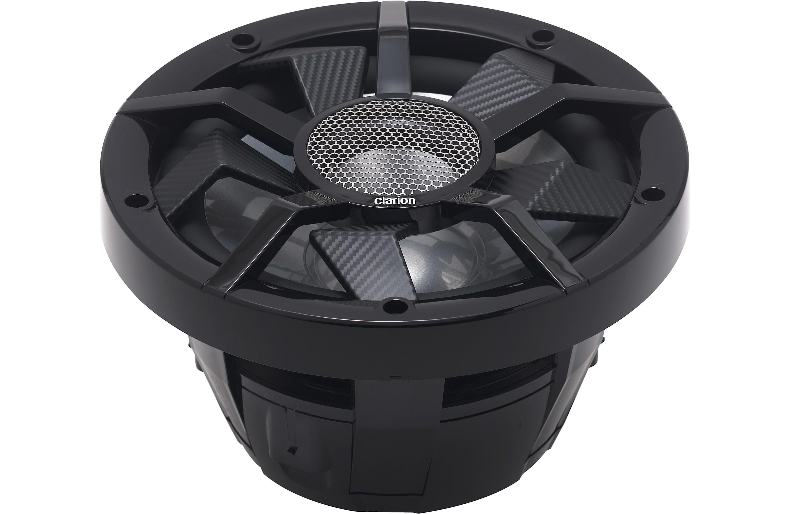 Clarion CMS-651-SWB x2 Pairs Speaker + CM2513WL Sub + XC2510 Amp Marine Bundle
