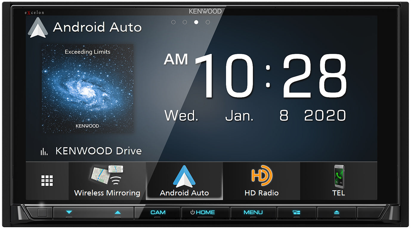 Kenwood Excelon DDX9907XR 6.8" Wireless Apple CarPlay Ready & Wireless Android Auto DVD Receiver - Freeman's Car Stereo