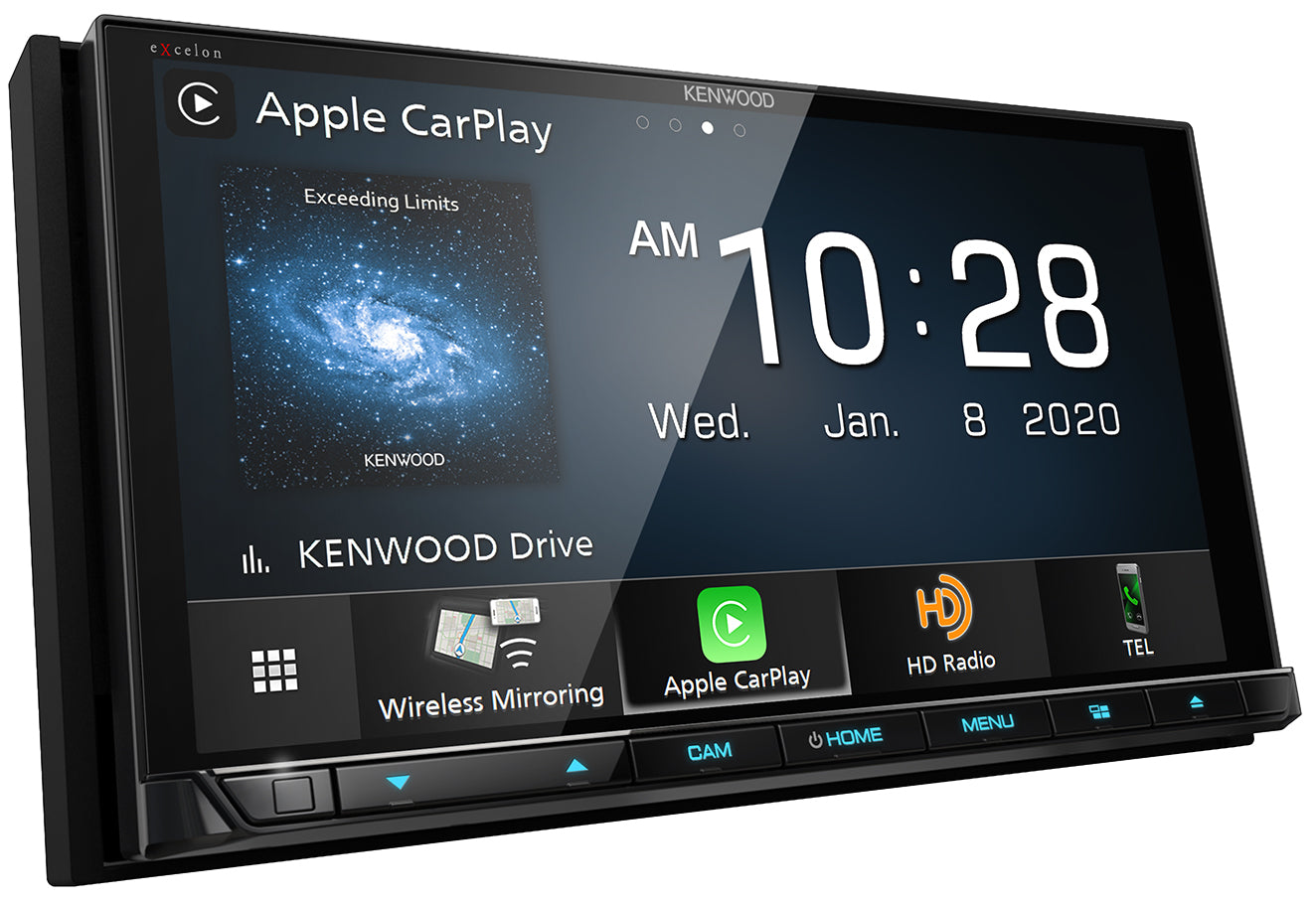 Kenwood Excelon DDX9907XR 6.8" Wireless Apple CarPlay Ready & Wireless Android Auto DVD Receiver - Freeman's Car Stereo