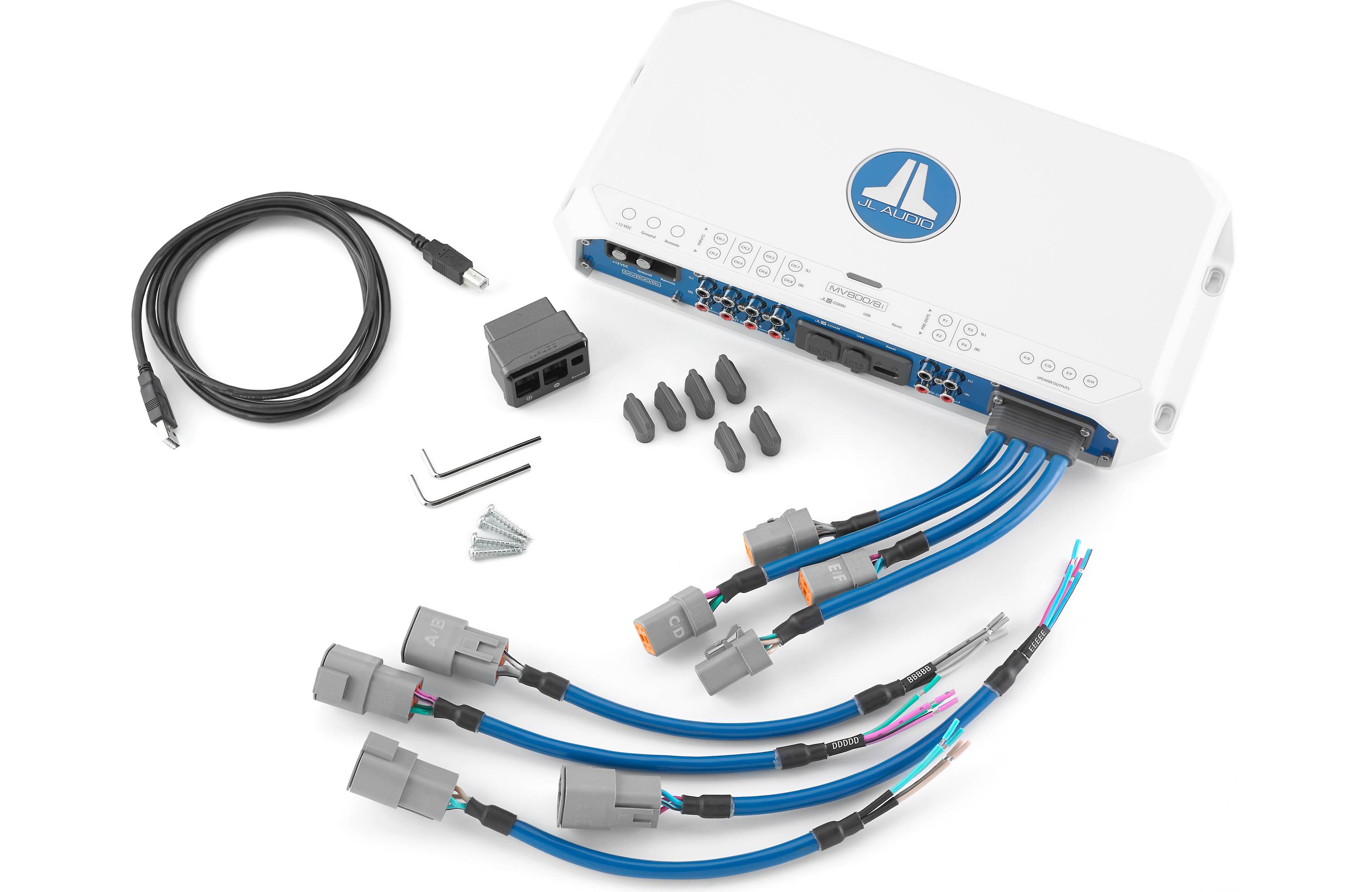 JL Audio MV800/8I Marine 8 Channel Amplifier 75 Watts RMS w/ DSP