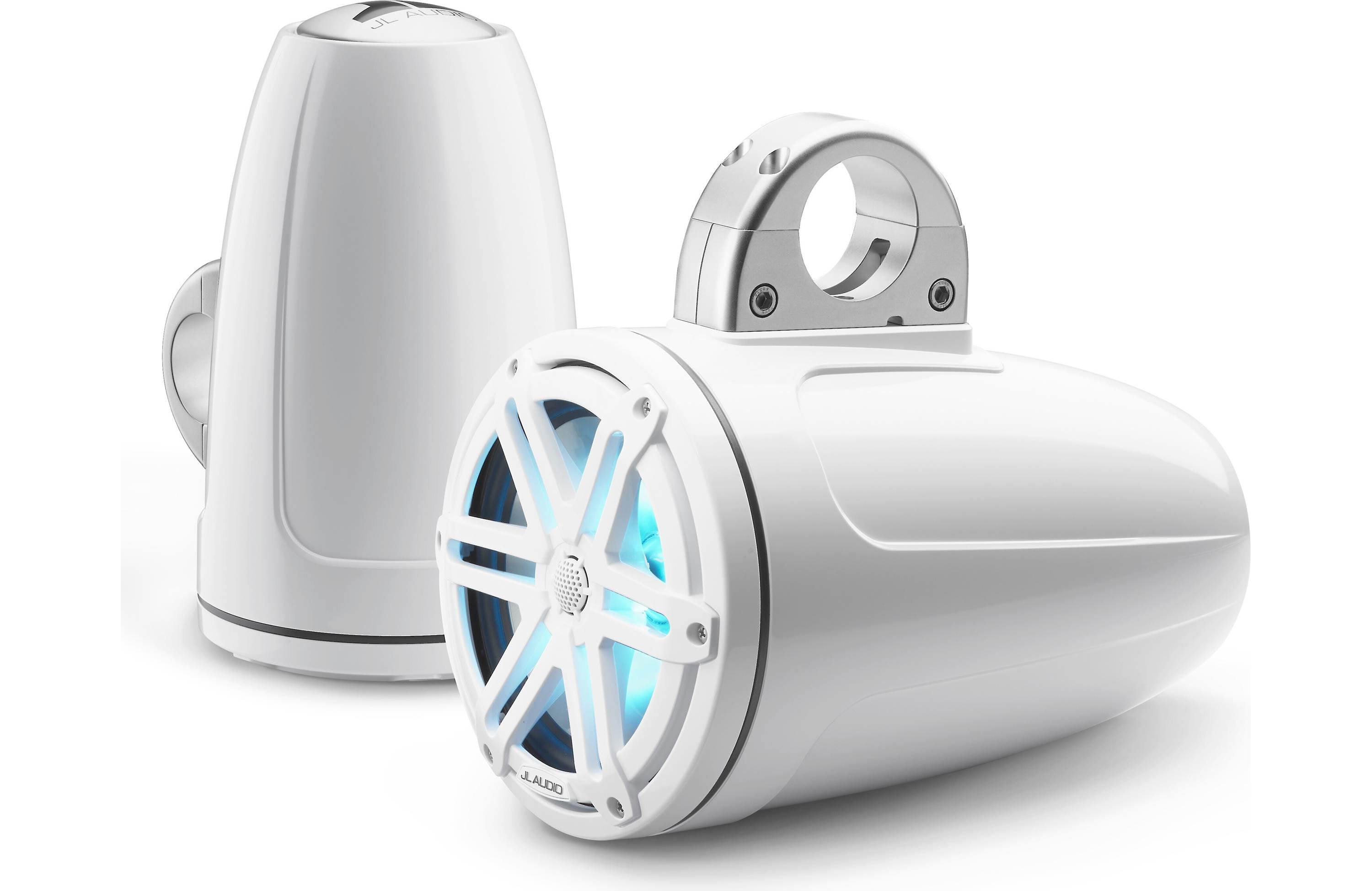 JL Audio M3-770ETXv3-Gw-S-Gw-i M3 Series 7.7" wakeboard tower speakers with LED lights