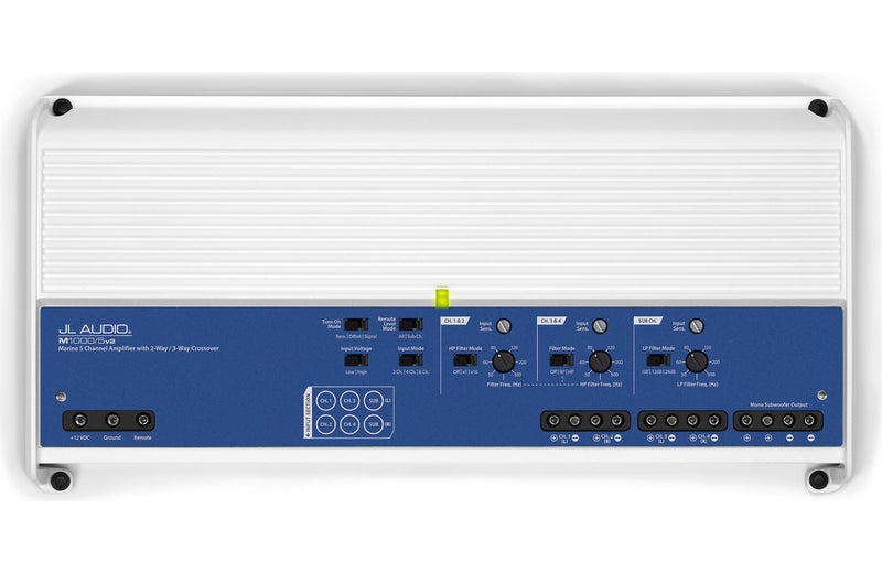 JL Audio M1000/5v2: 5 Ch. Class D Marine System Amplifier, 1000 W