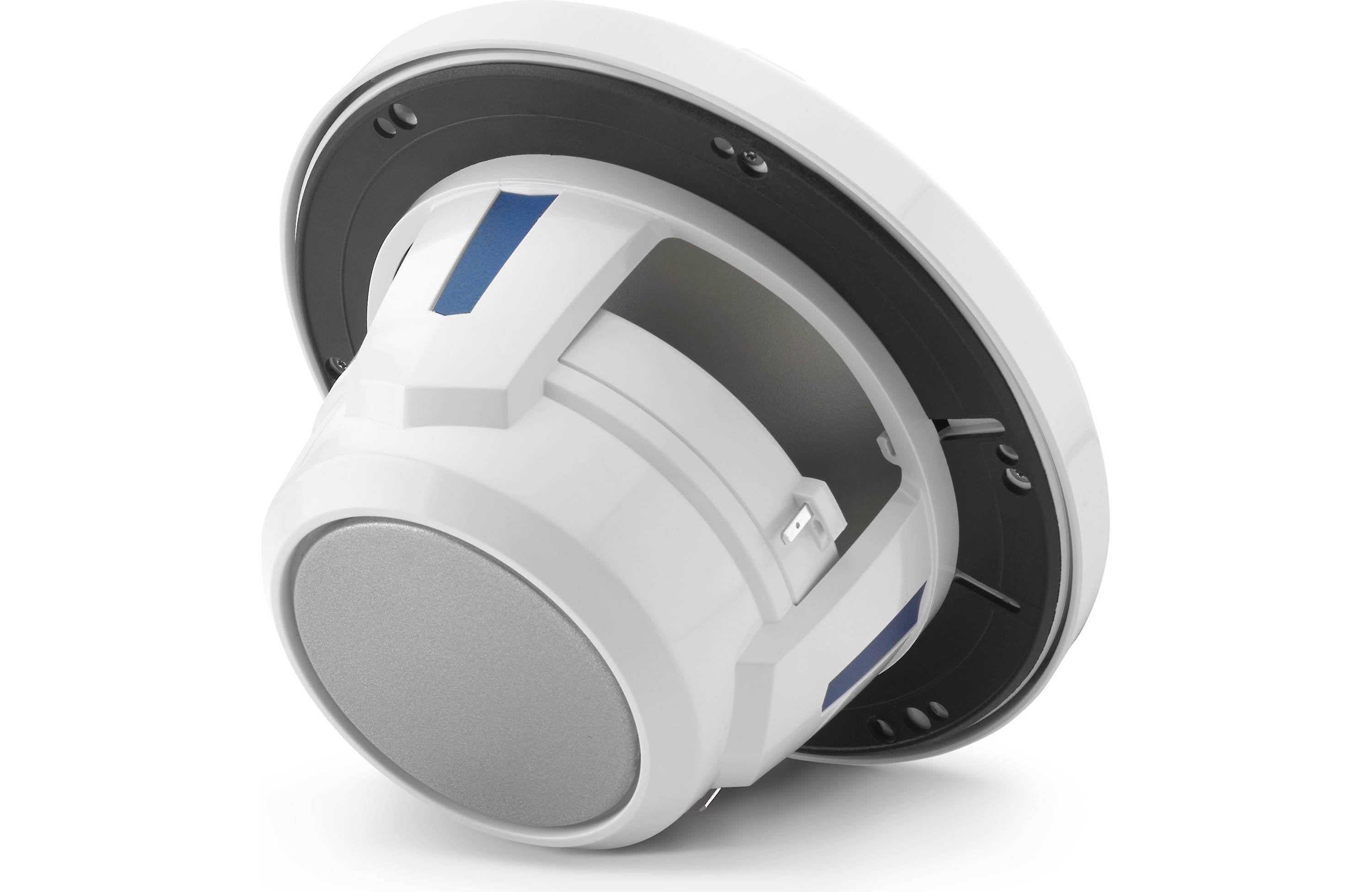 JL Audio M6-650X-C-GWGW-I 6.5" Marine Coaxial Speakers LED Lighting, Gloss White Trim & Classic Grille