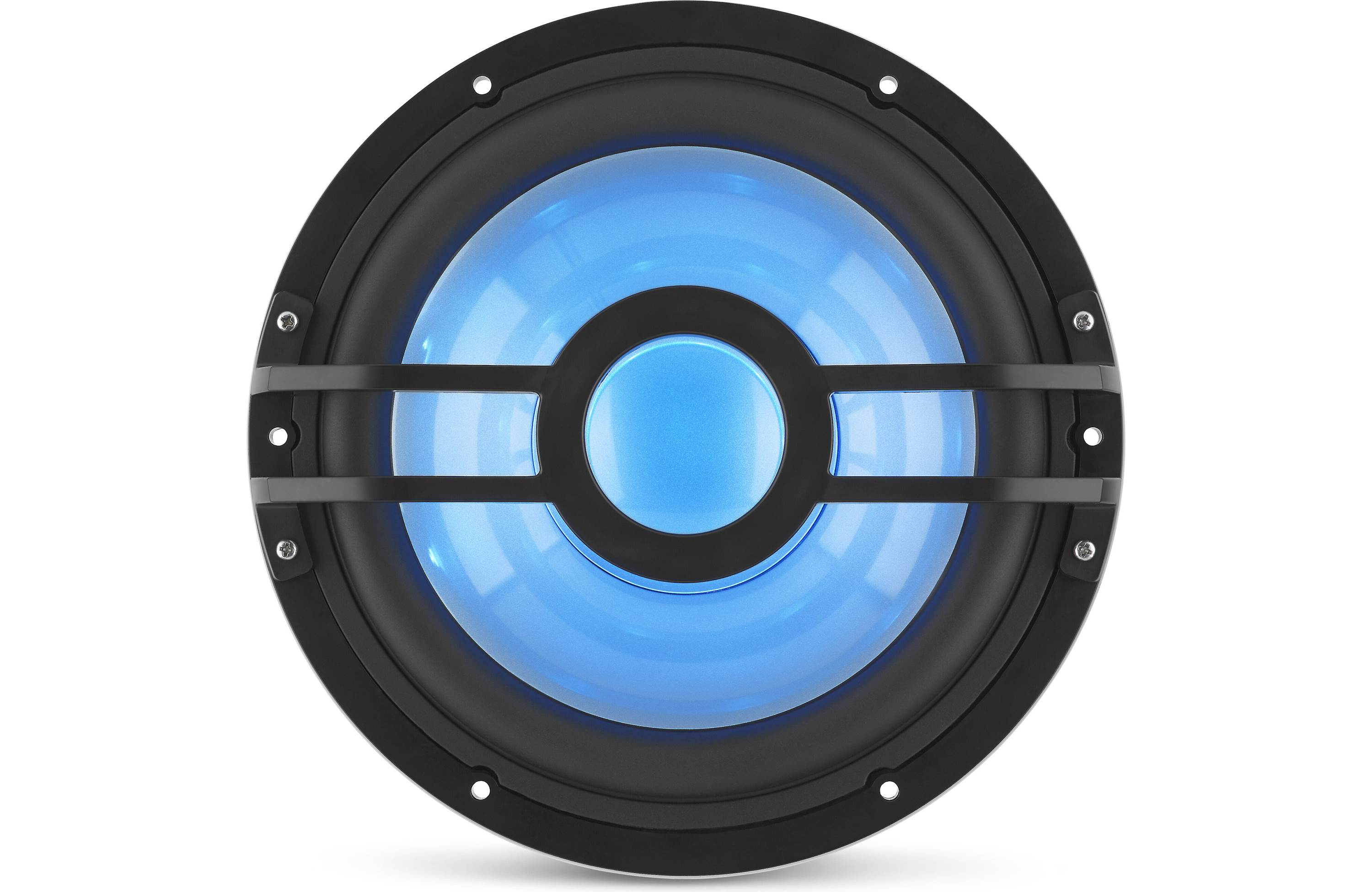 Clarion CMSP-101RGB 10-inch 2-Ohm Infinite Baffle Marine Subwoofer with RGB Lighting