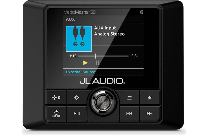 JL Audio MM50 Marine Source Unit + x2 Pair 6.5" M3-650X-S-GW Speakers Bundle