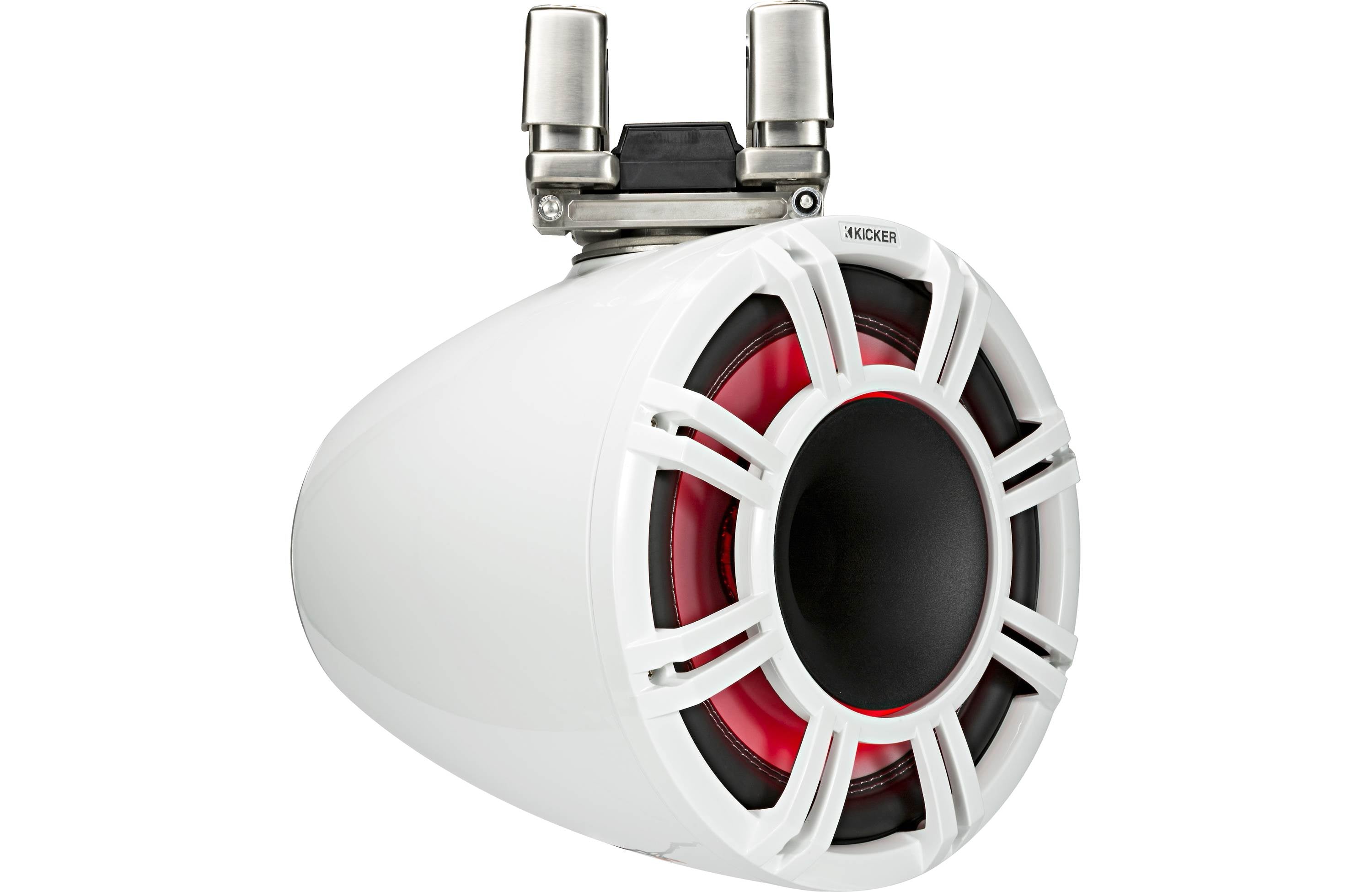 Kicker 44KMTC114W 1 Pair + 45KM654L 1 Pair + 48KMA6006 Amp + FREE 41KMLC Remote Marine Bundle