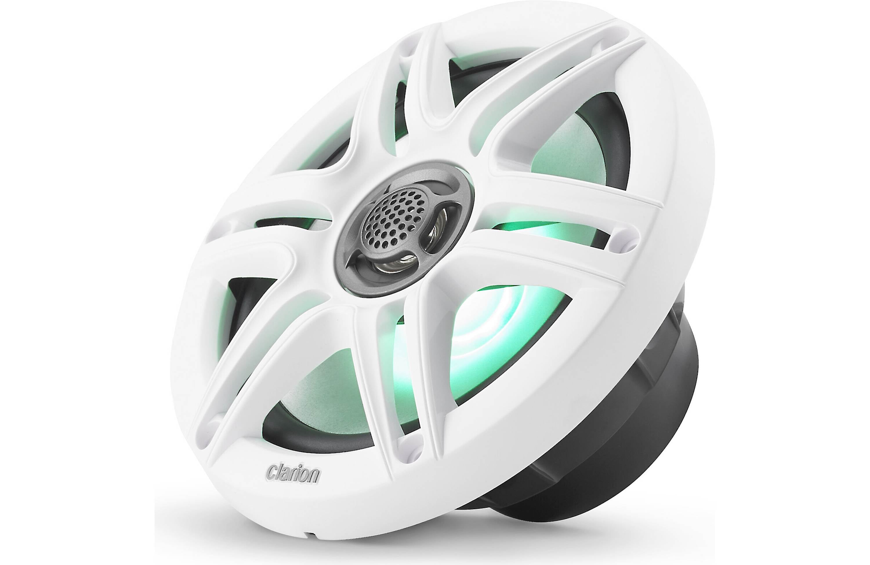 Clarion GR10BT + x2 Pair CMS-651RGB-SWB 6.5" Marine Speakers with LEDS Bundle