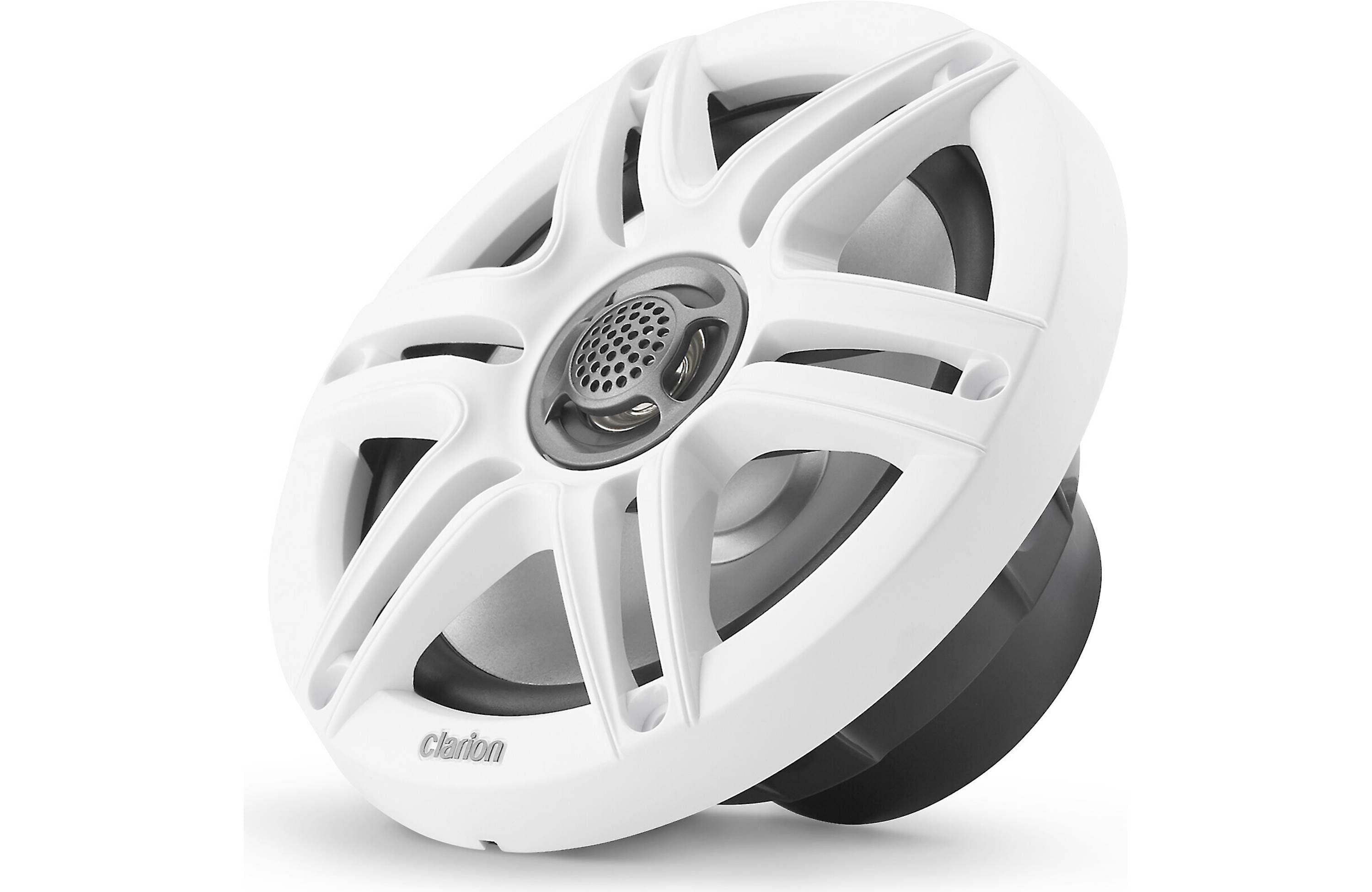 Clarion CMS-651-SWB 6.5 Inch Marine Coaxial Speakers Pair with Sport Grilles