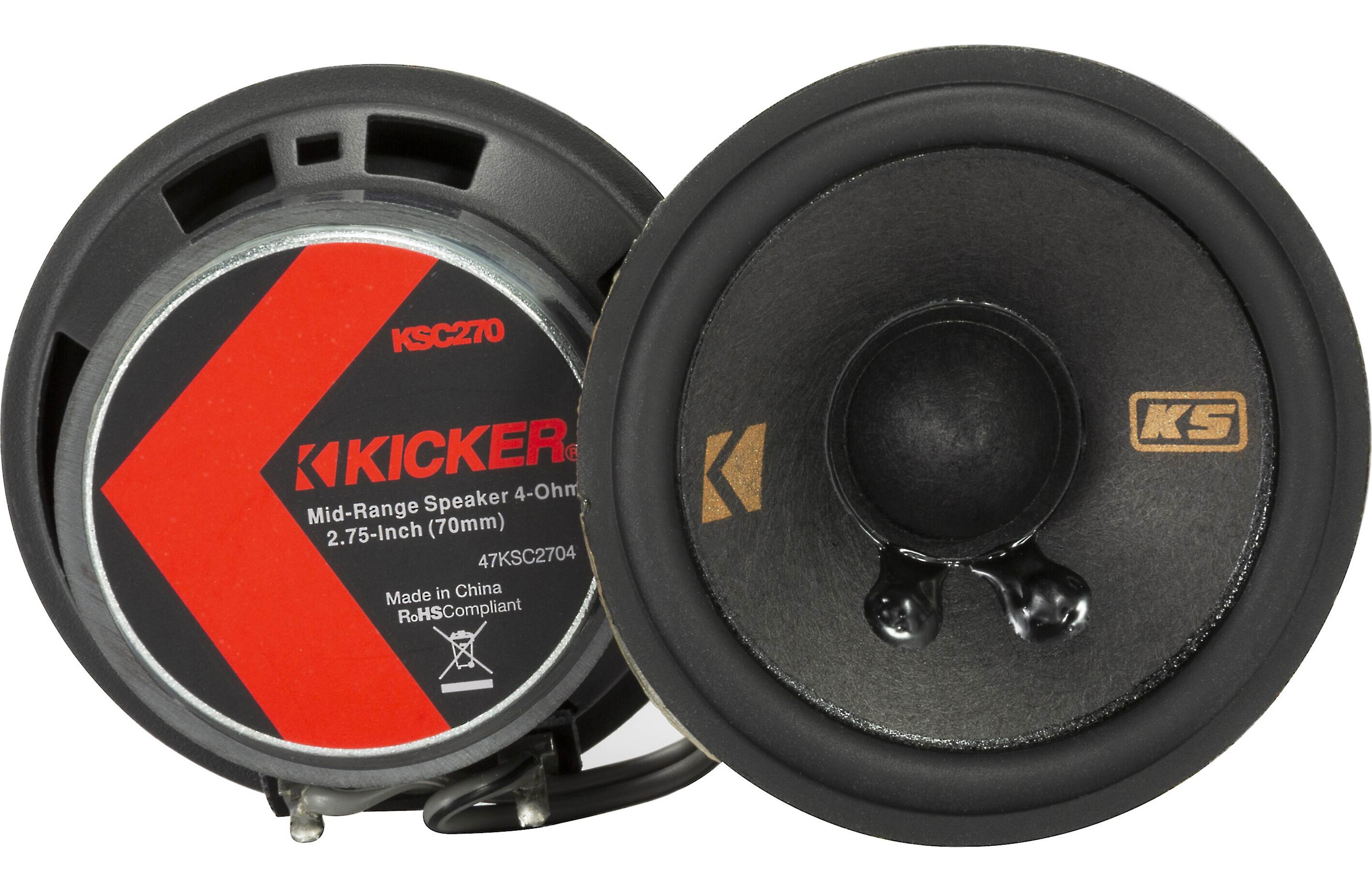Kicker 47KSC2704 2 3/4" Midrange Car Speaker Pair