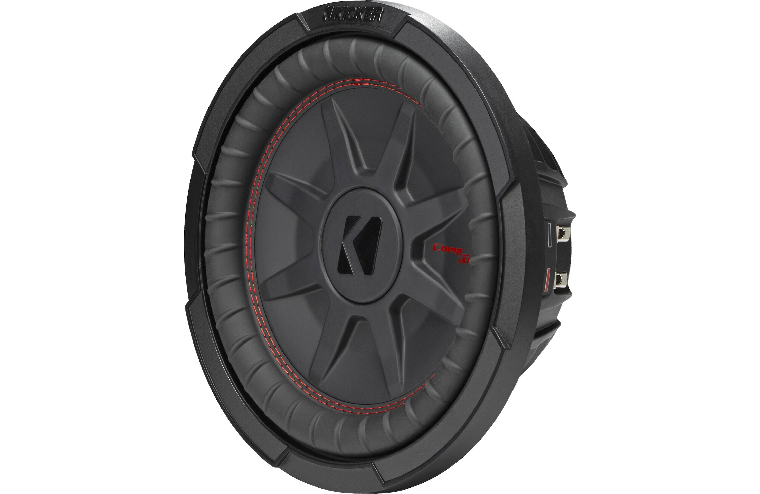Kicker 48CWRT104 Shallow-Mount 10" Dual Voice Coil 4 Ohm Subwoofer