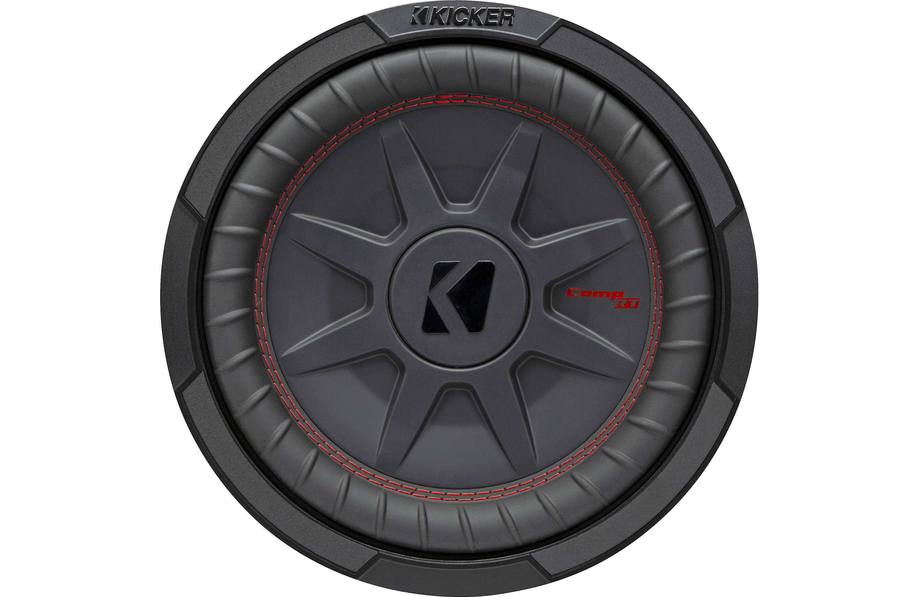 Kicker 48CWRT104 Shallow-Mount 10" Dual Voice Coil 4 Ohm Subwoofer