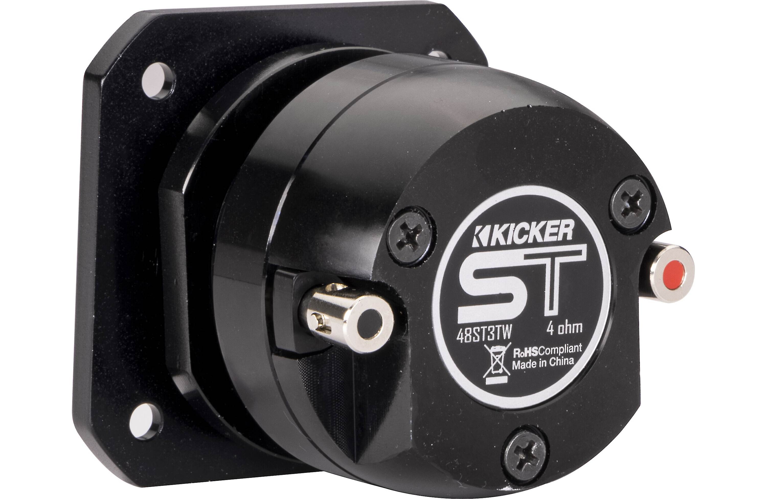 Kicker 49ST3TW 1" Aluminum Dome Bullet Tweeter, Single
