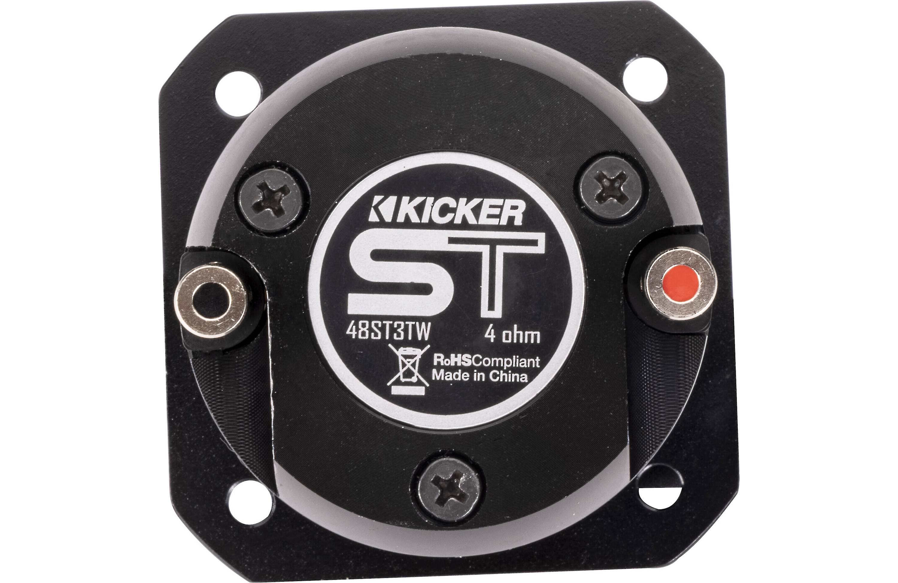 Kicker 49ST3TW 1" Aluminum Dome Bullet Tweeter, Single