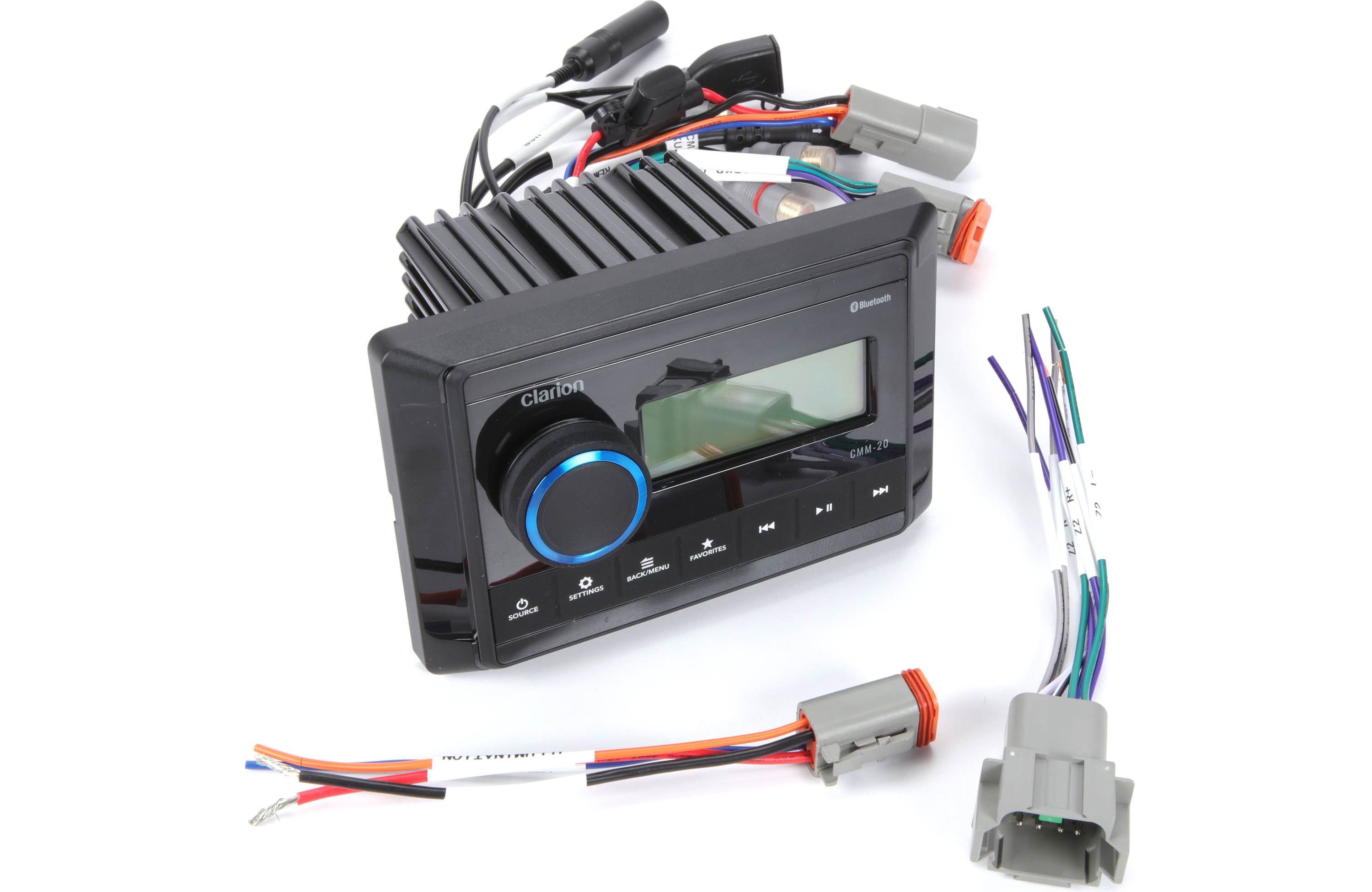 Clarion CMM-20 Marine Digital Media Receiver w/ High-Contrast Display