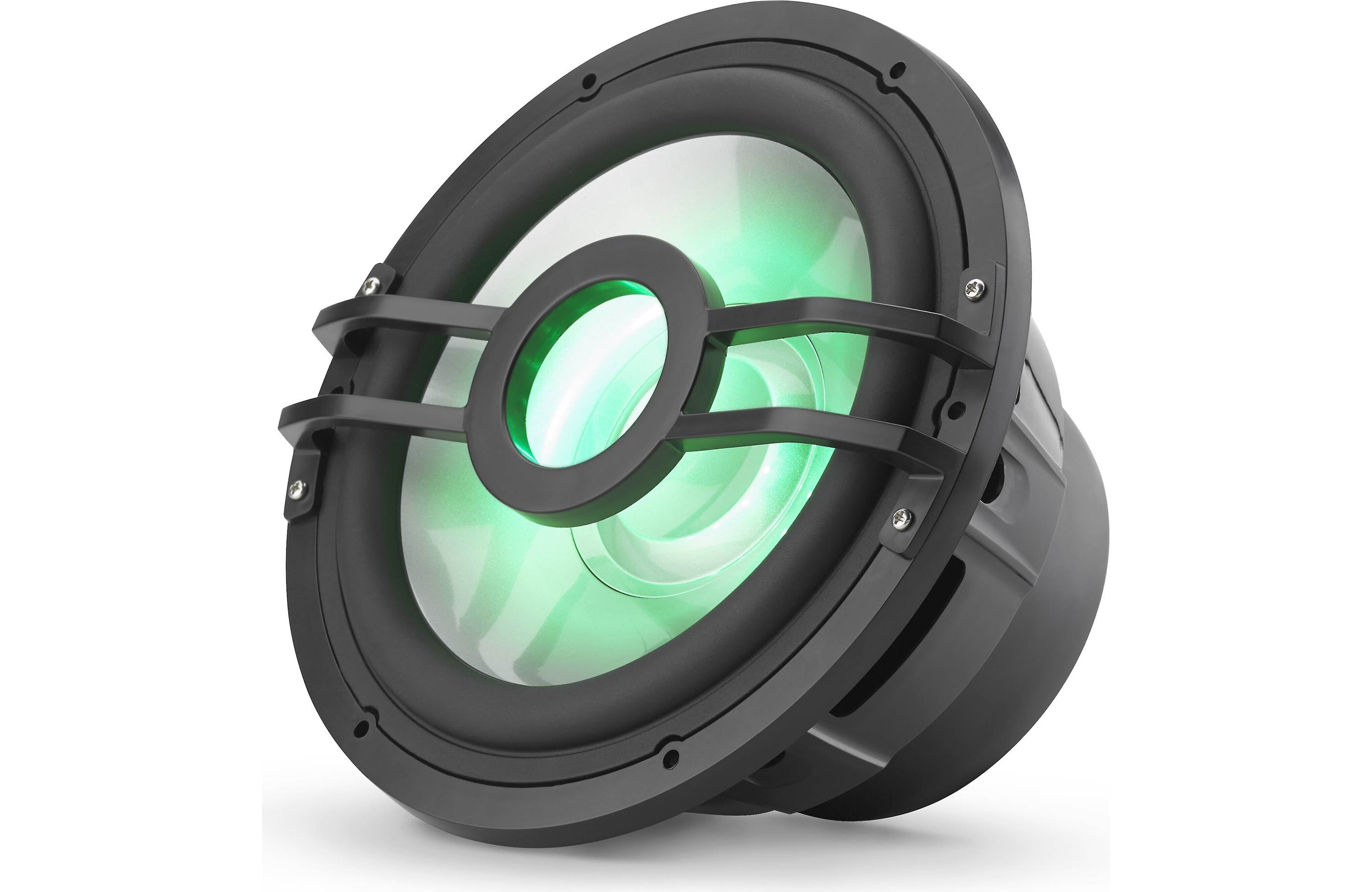 Clarion CMSP-101RGB 10-inch 4-Ohm Infinite Baffle Marine Subwoofer with RGB Lighting