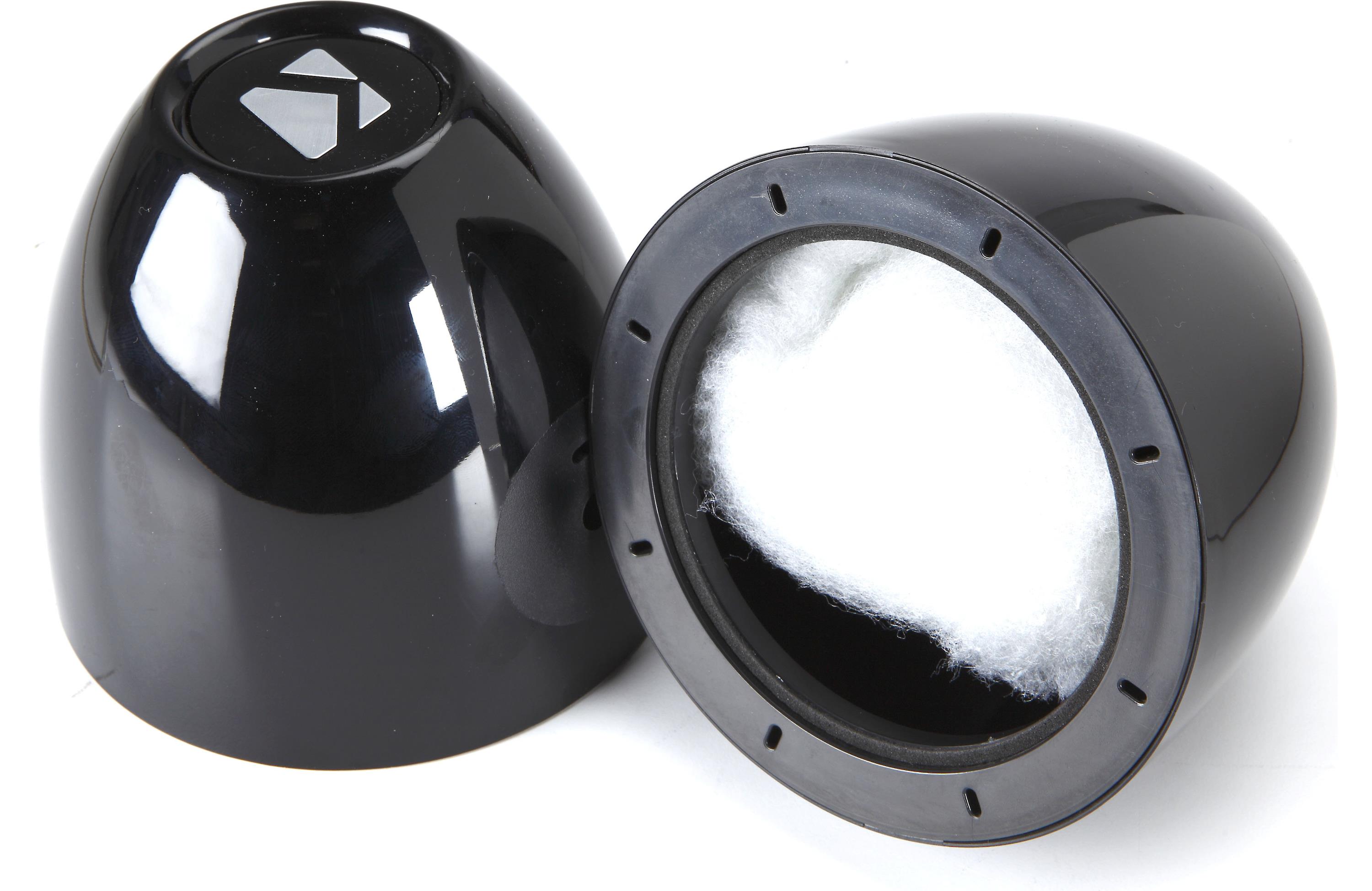 Kicker 40KMMTES Unloaded Black Tower Enclosures for 4" Marine Speakers