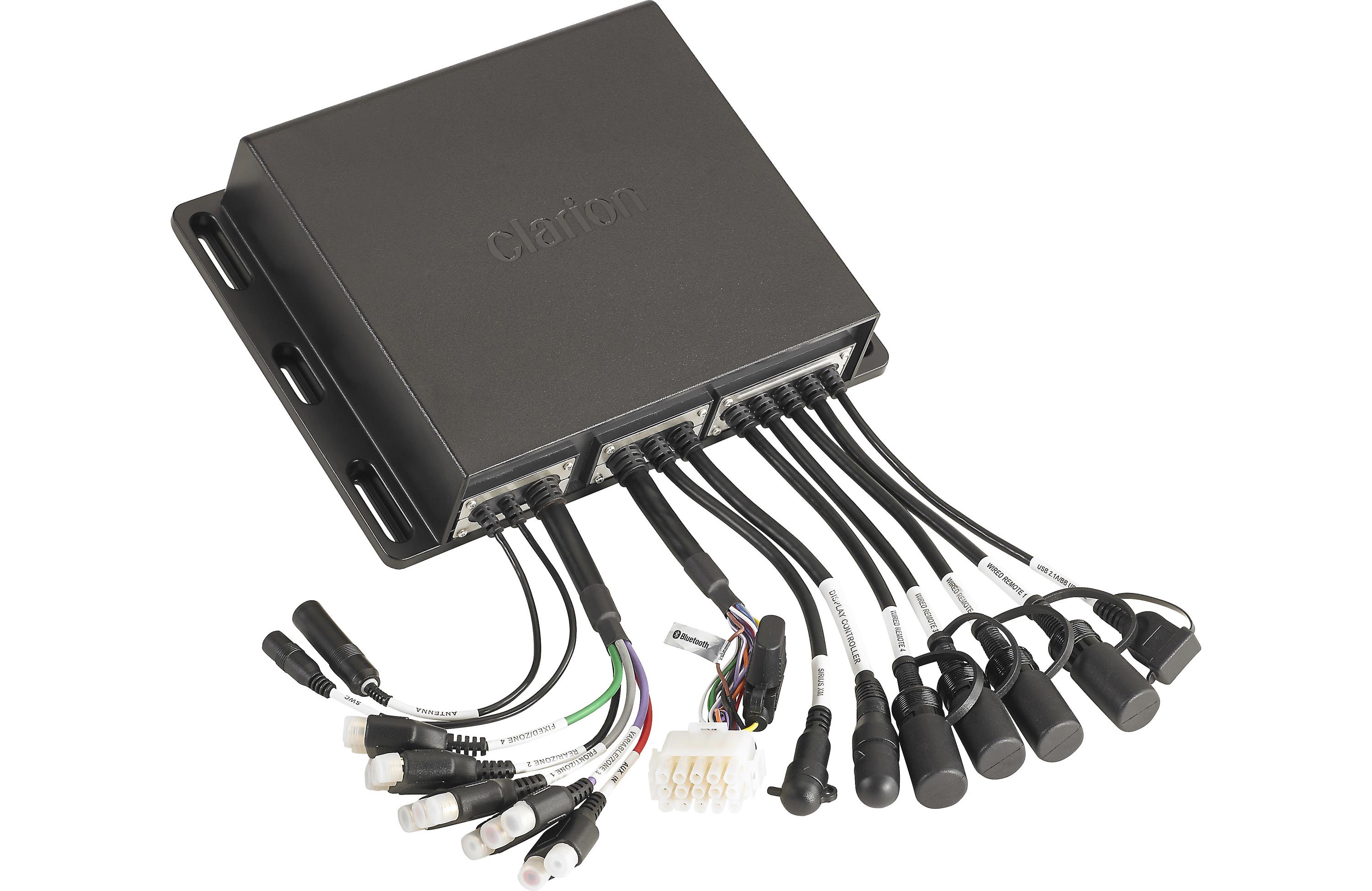 Clarion CMS4 + CMS-651-SWB x2 Pair + CMSP-101RGB-2 + XC2510 Marine Bundle