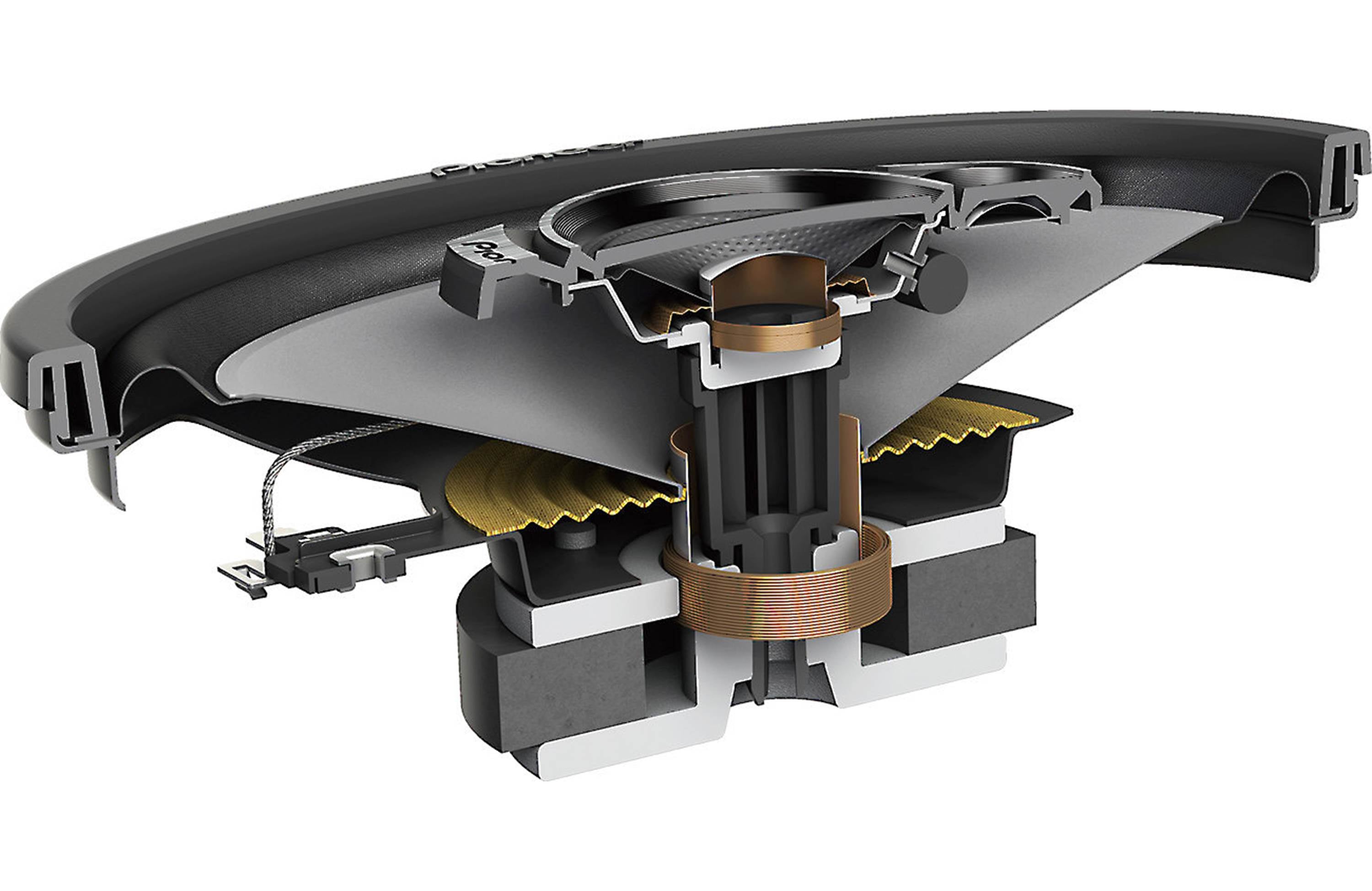Pioneer TS-A462F 4"x 6" 3-Way Coaxial Speaker System