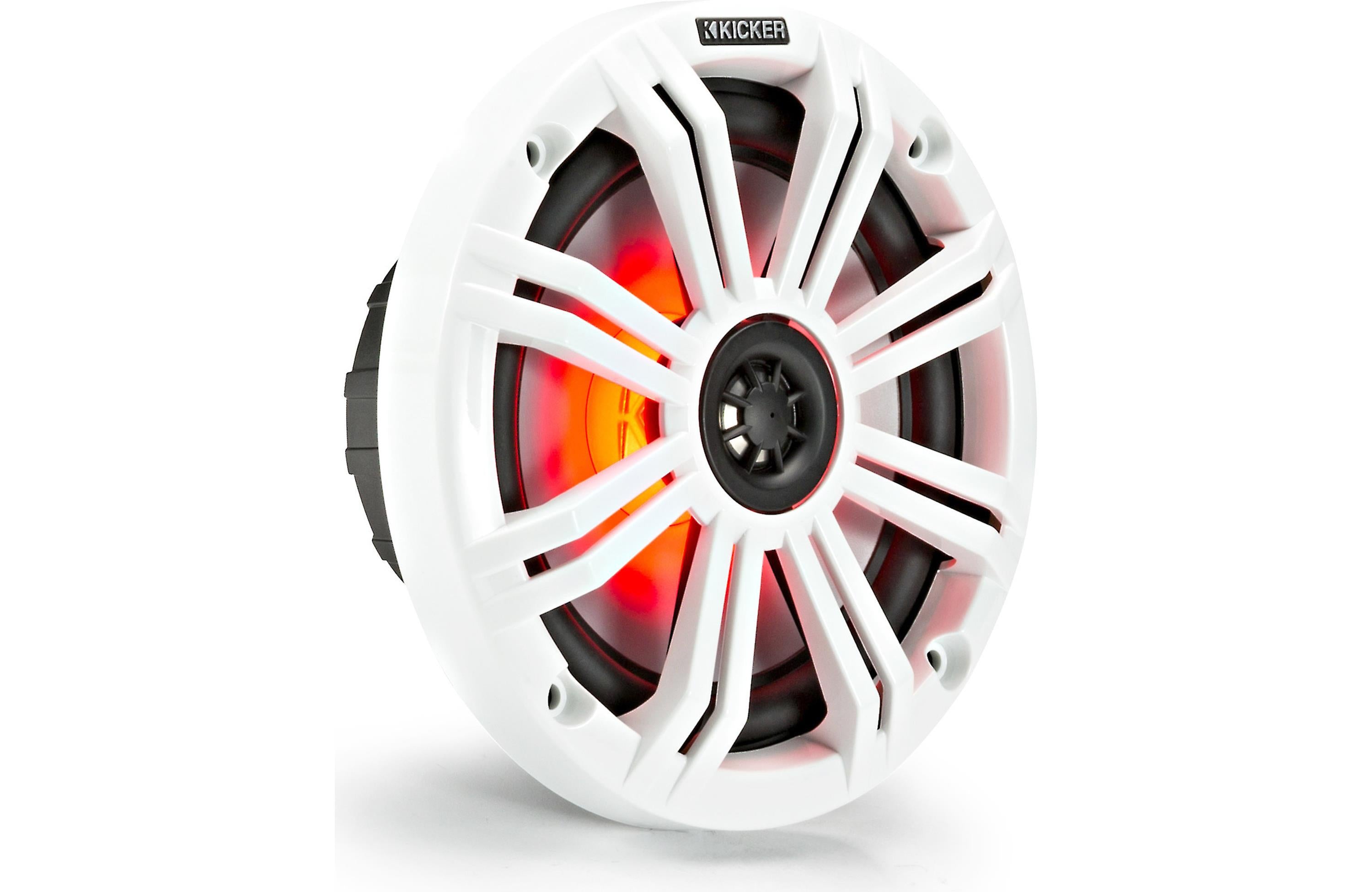 Kicker 45KM84L 8" Speakers + 48KMA1502 Amplifier + FREE 41KMLC Remote Marine Bundle