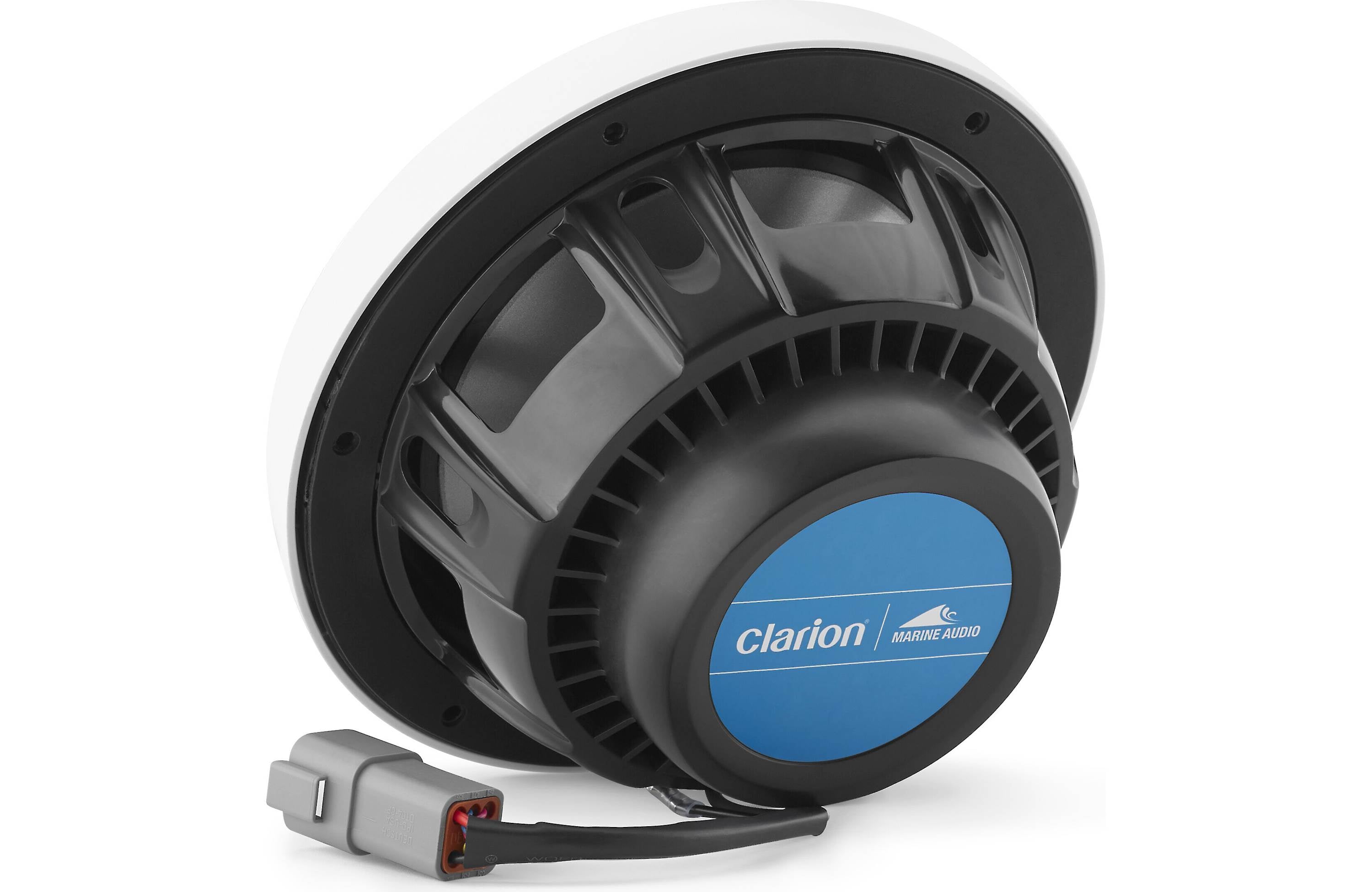 Clarion CMSP-771RGB-SWG 7.7 Inch Premium Marine Coaxial Speakers Pair w/ Sport Grilles & LEDs