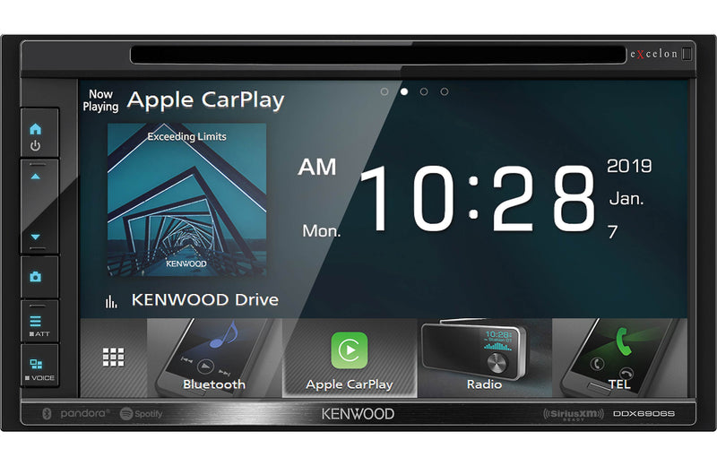 Kenwood Excelon DDX6906S 6.8" Apple CarPlay & Android Auto DVD Receiver - Freeman's Car Stereo
