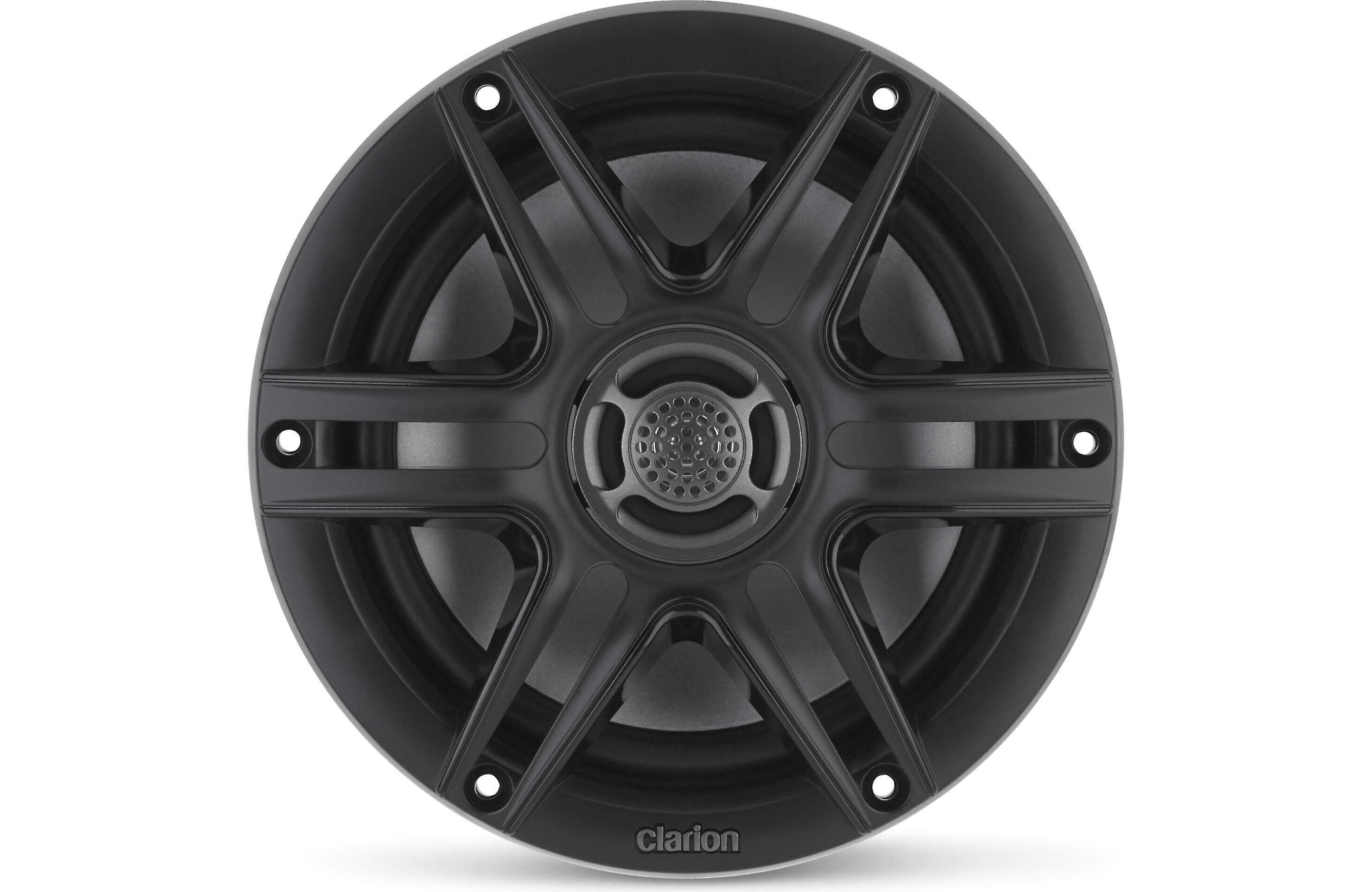 Clarion CMS-651-SWB 6.5 Inch Marine Coaxial Speakers Pair with Sport Grilles