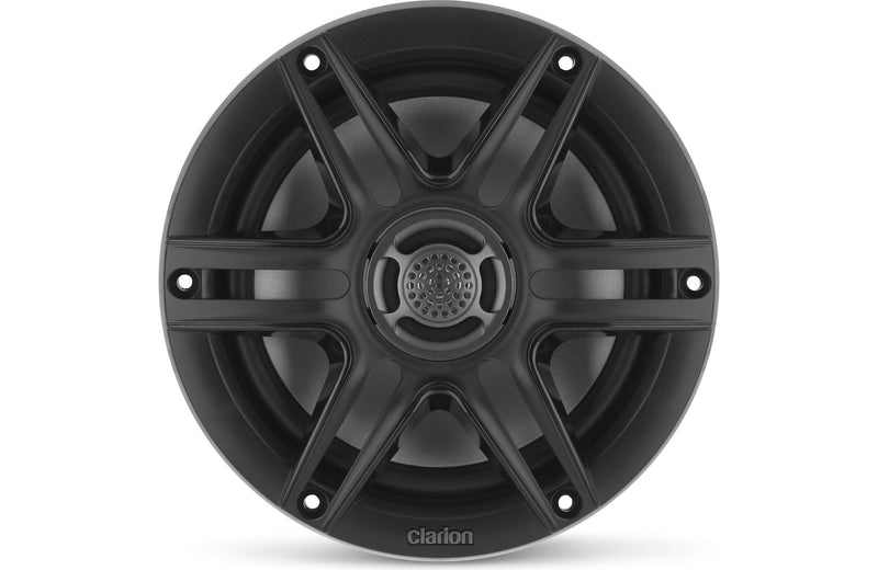 Clarion CMS-651-SWB 6.5 Inch Marine Coaxial Speakers Pair with Sport Grilles