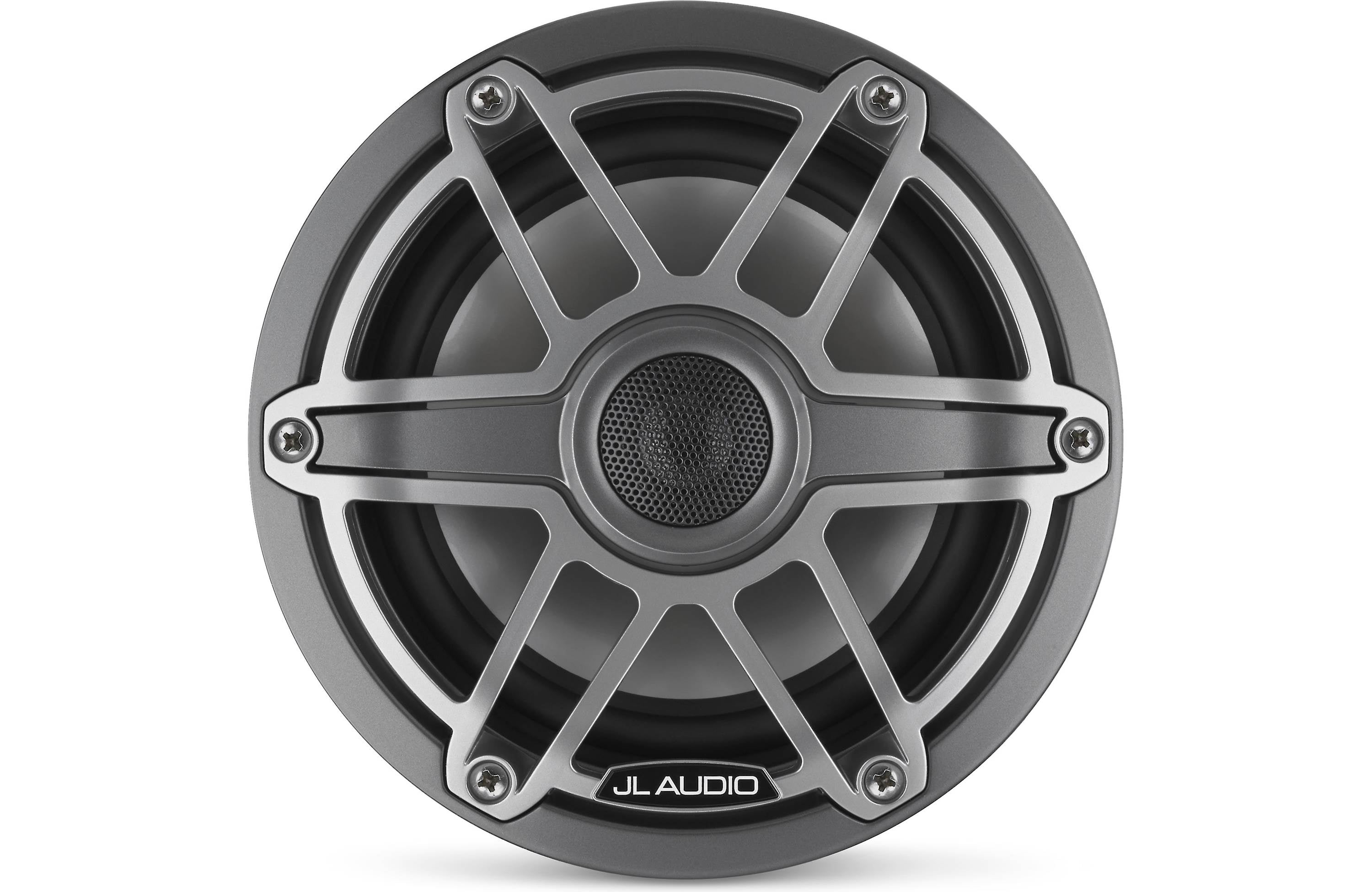 JL Audio M6-650X-S-GMTI 6.5" Marine Coaxial Speakers, Gunmetal Trim Ring, Titanium Sport Grille