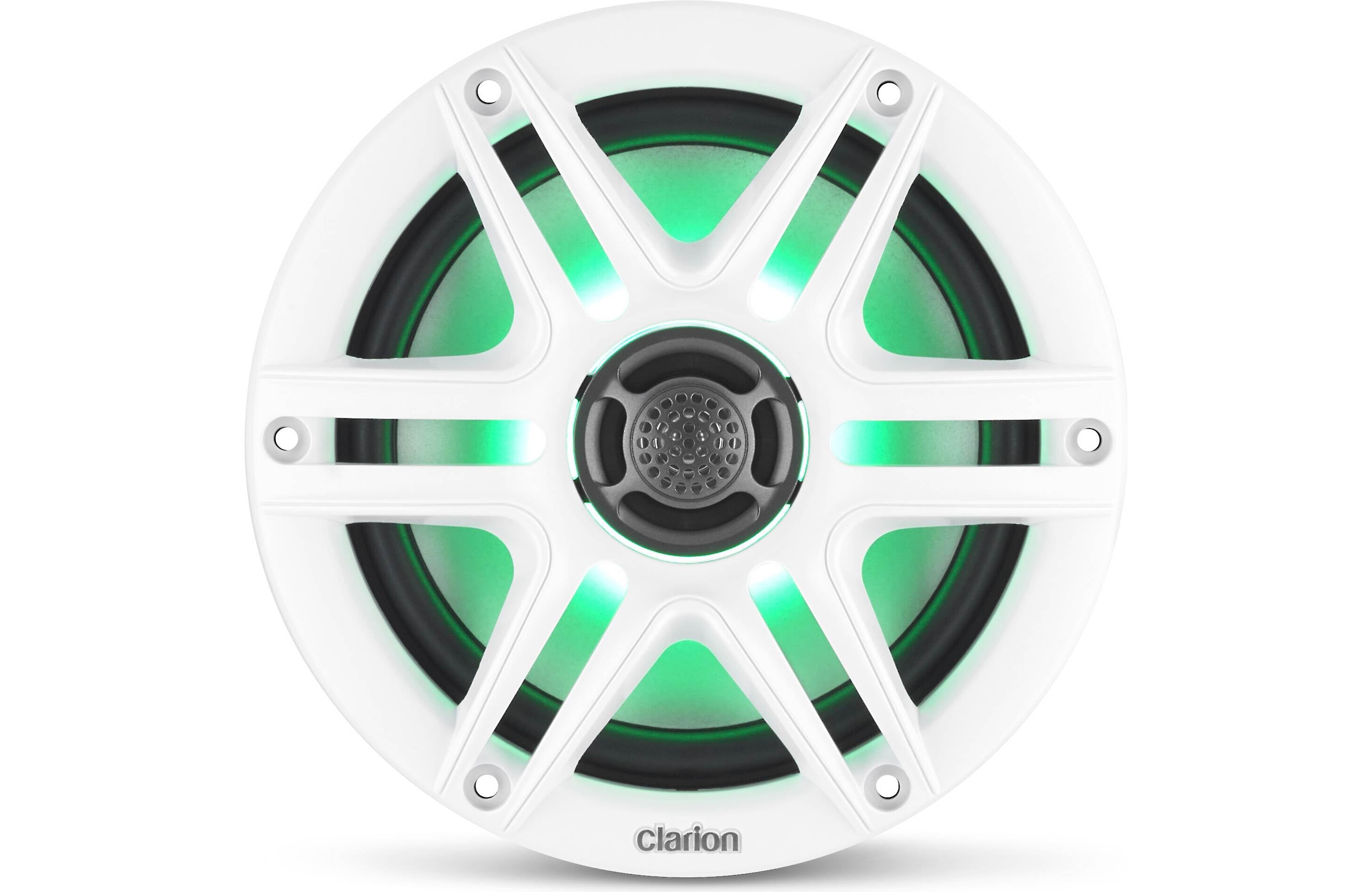 Clarion GR10BT + x2 Pair CMS-651RGB-SWB 6.5" Marine Speakers with LEDS Bundle