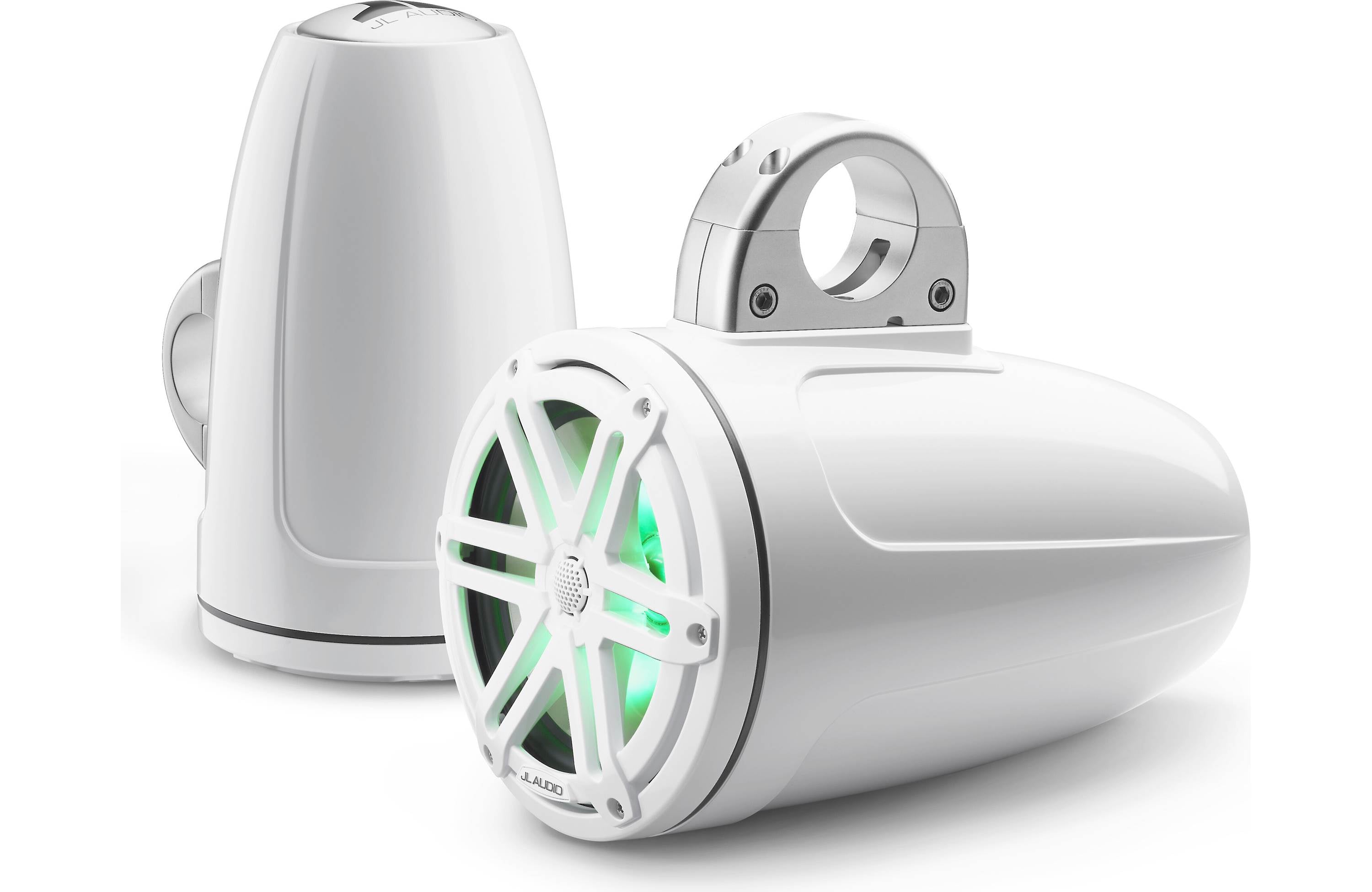 JL Audio M3-770ETXv3-Gw-S-Gw-i M3 Series 7.7" wakeboard tower speakers with LED lights