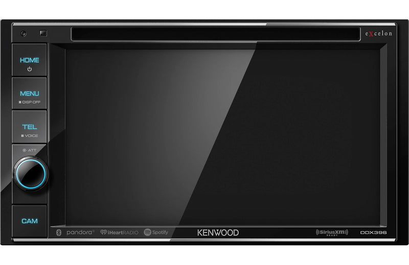 Kenwood eXcelon DDX396 Double DIN Monitor In-Dash Bluetooth DVD Receiver