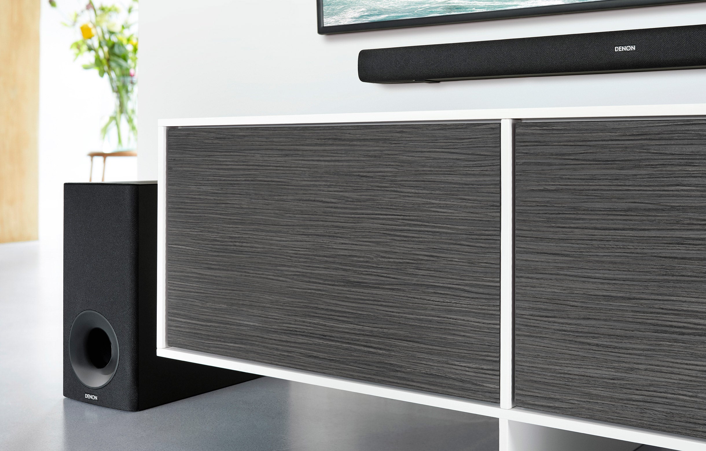 Denon DHT-S316 Slim Home Theater Sound Bar with Wireless Subwoofer