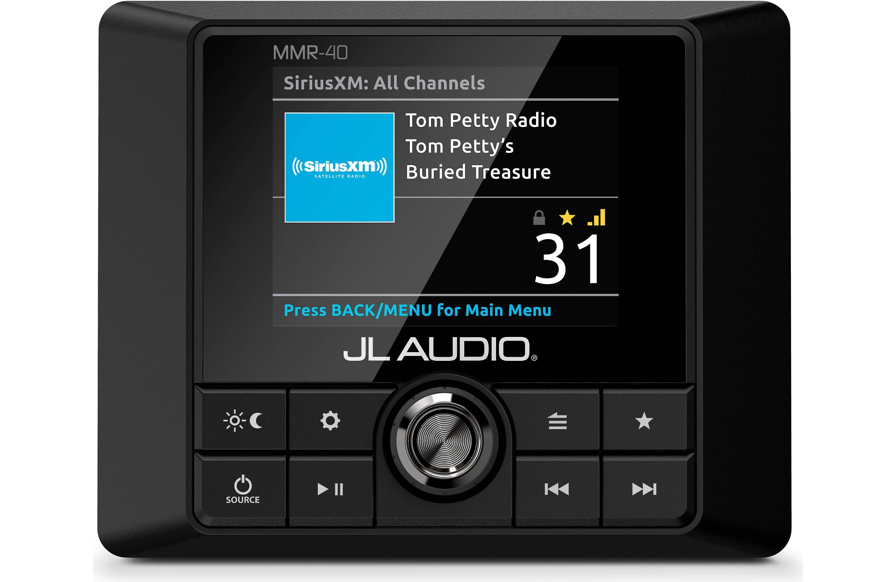 JL Audio MMR-40 Wired Full-Function NMEA 2000 Network Controller with Full-Color LCD Display for use with MediaMaster