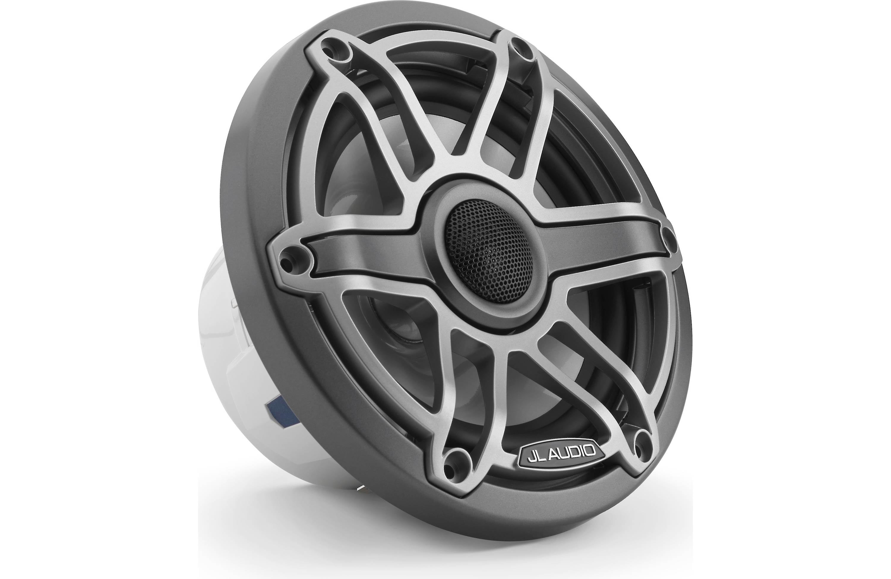 JL Audio M6-650X-S-GMTI 6.5" Marine Coaxial Speakers, Gunmetal Trim Ring, Titanium Sport Grille
