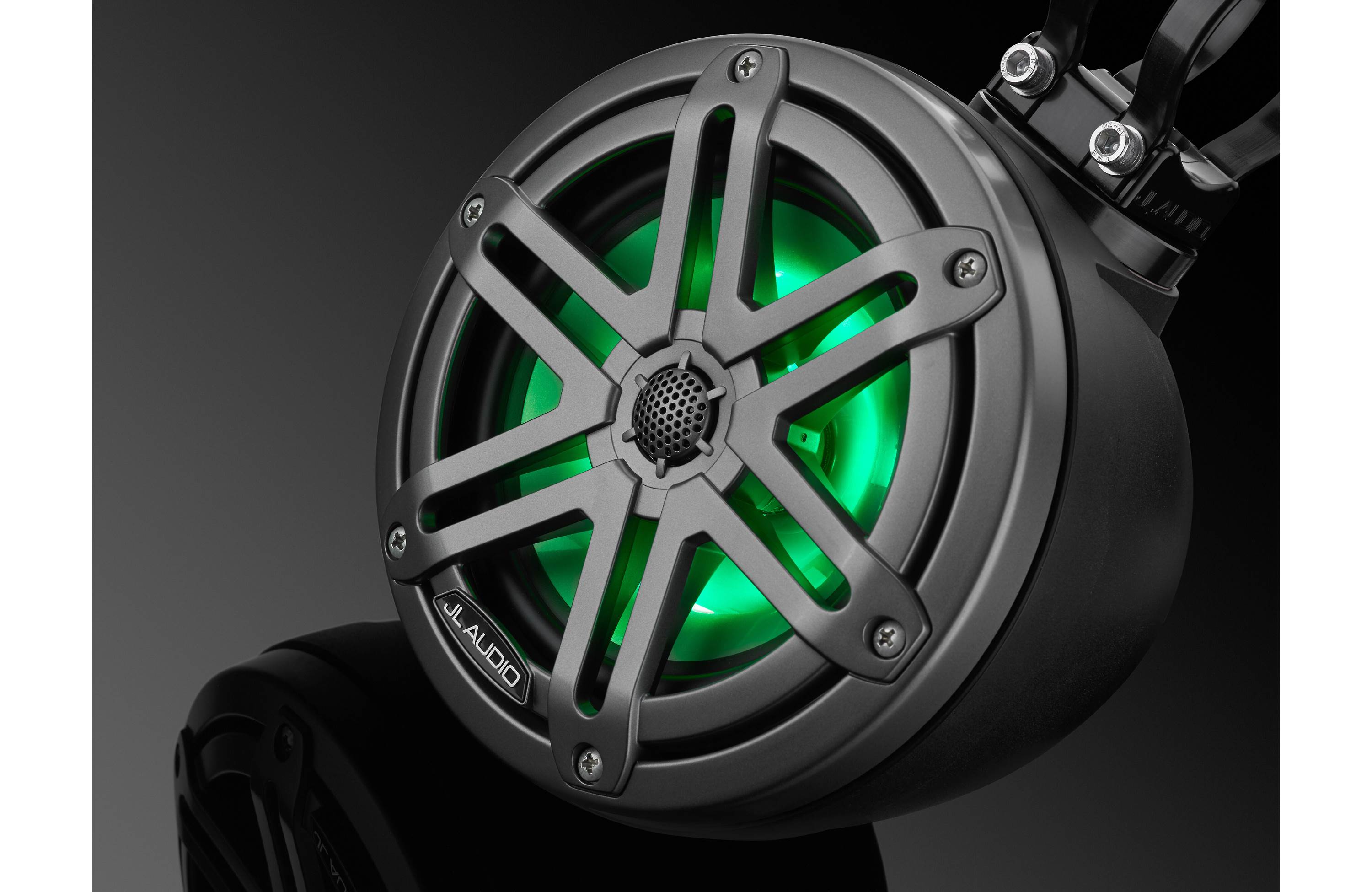 JL Audio M3-650VEX-MB-S-GM-I 6.5" Premium Enclosed Coaxial Tower Speaker System with RGB