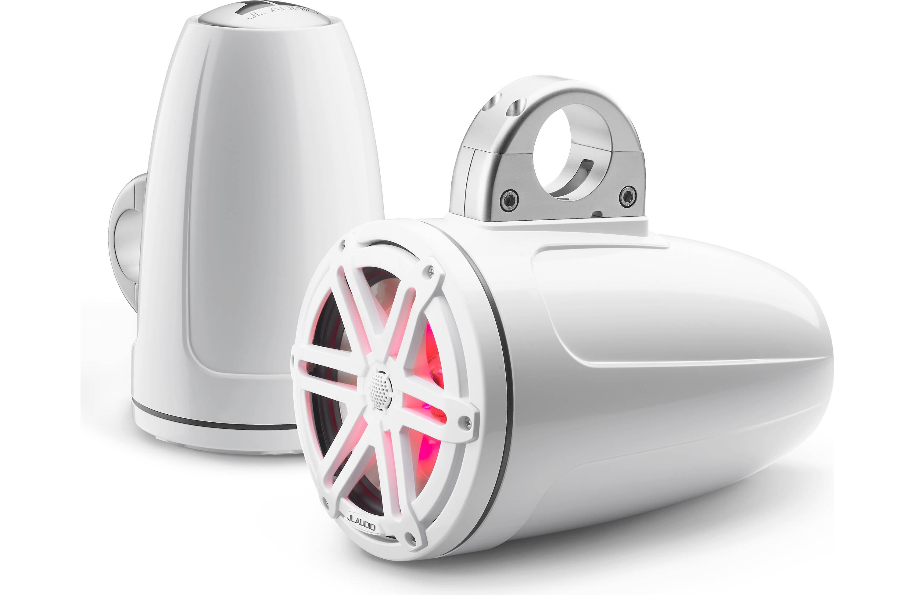 JL Audio M3-770ETXv3-Gw-S-Gw-i M3 Series 7.7" wakeboard tower speakers with LED lights