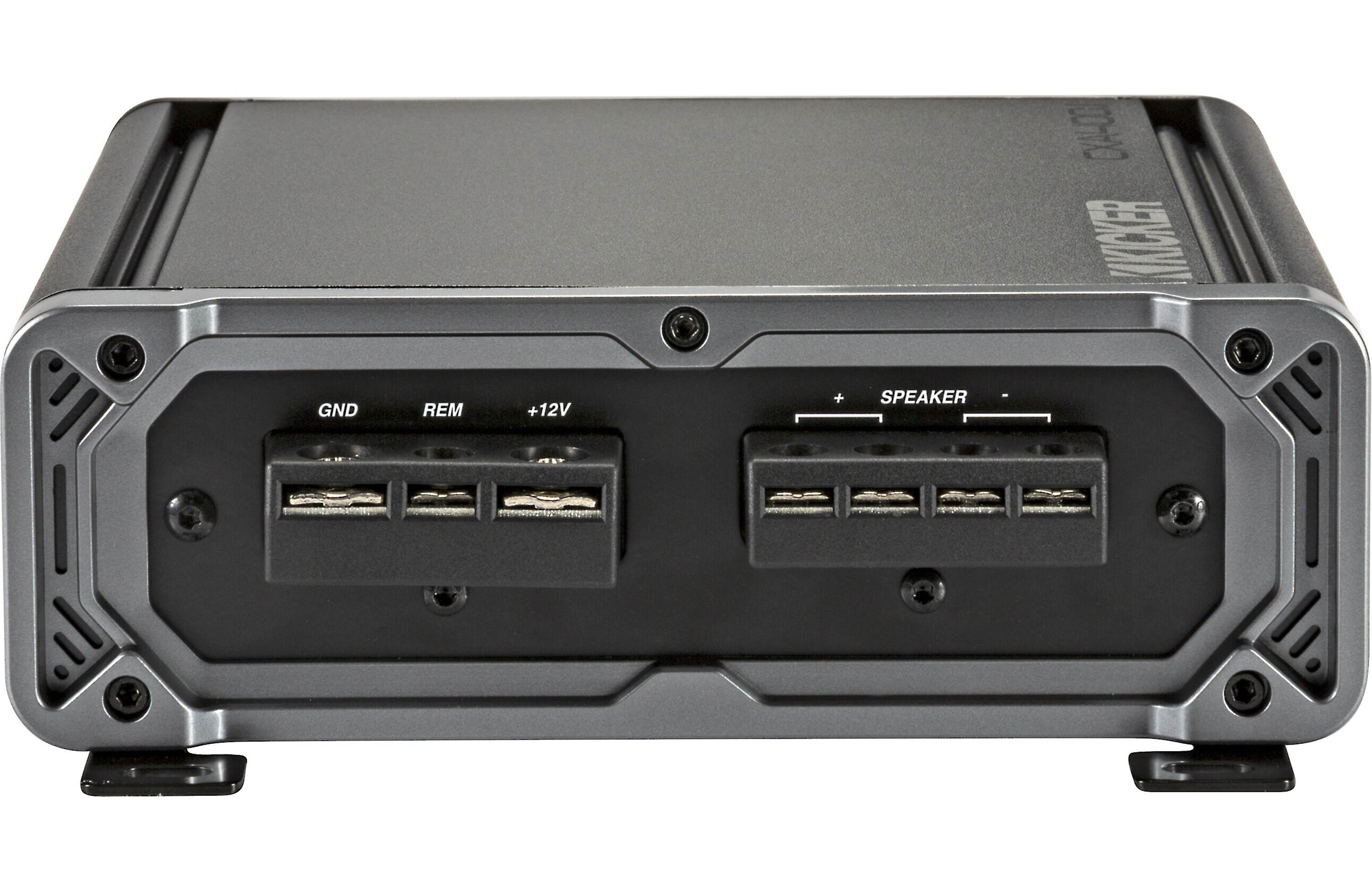 Kicker 46CXA4001T Amplifier + 46CK8 Wiring Kit + 46CXARC Bass Knob