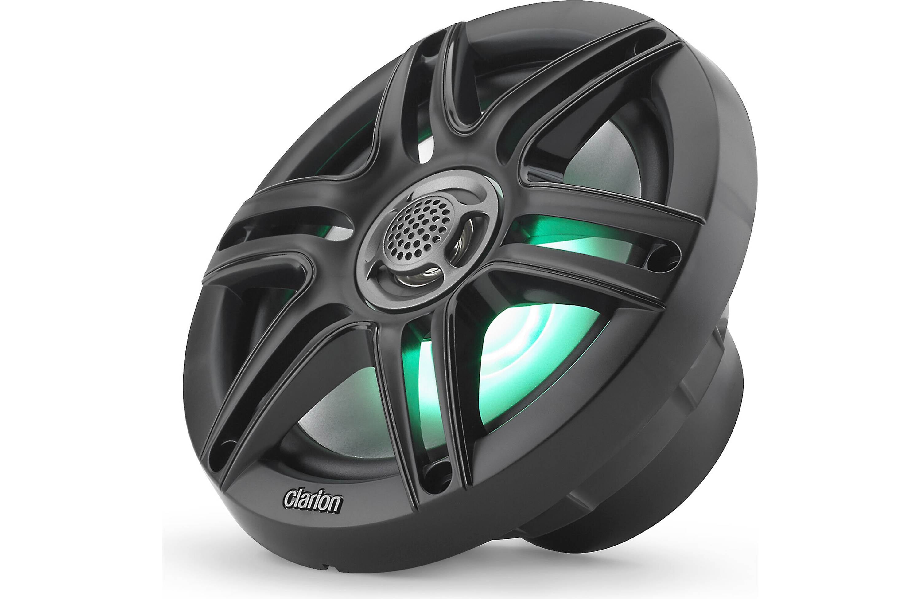 Clarion GR10BT + x2 Pair CMS-651RGB-SWB 6.5" Marine Speakers with LEDS Bundle