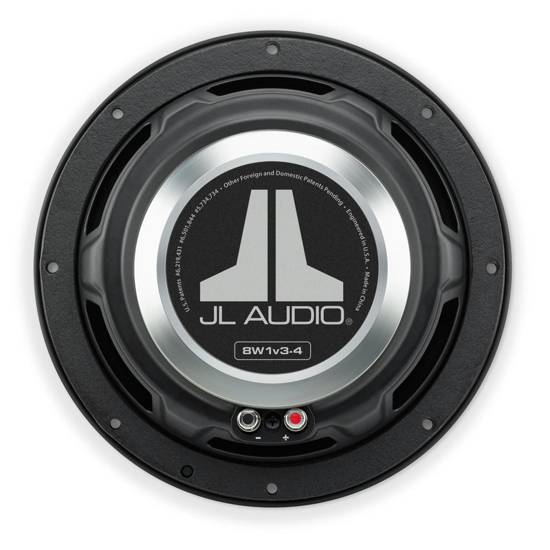 JL AUDIO 8W1v3-4 - 8-inch (200 mm) Subwoofer Driver, 4 Ω - Freeman's Car Stereo
