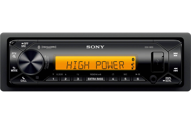 Sony DSX-M80 High Powered Bluetooth Marine Receiver - Freeman's Car Stereo
