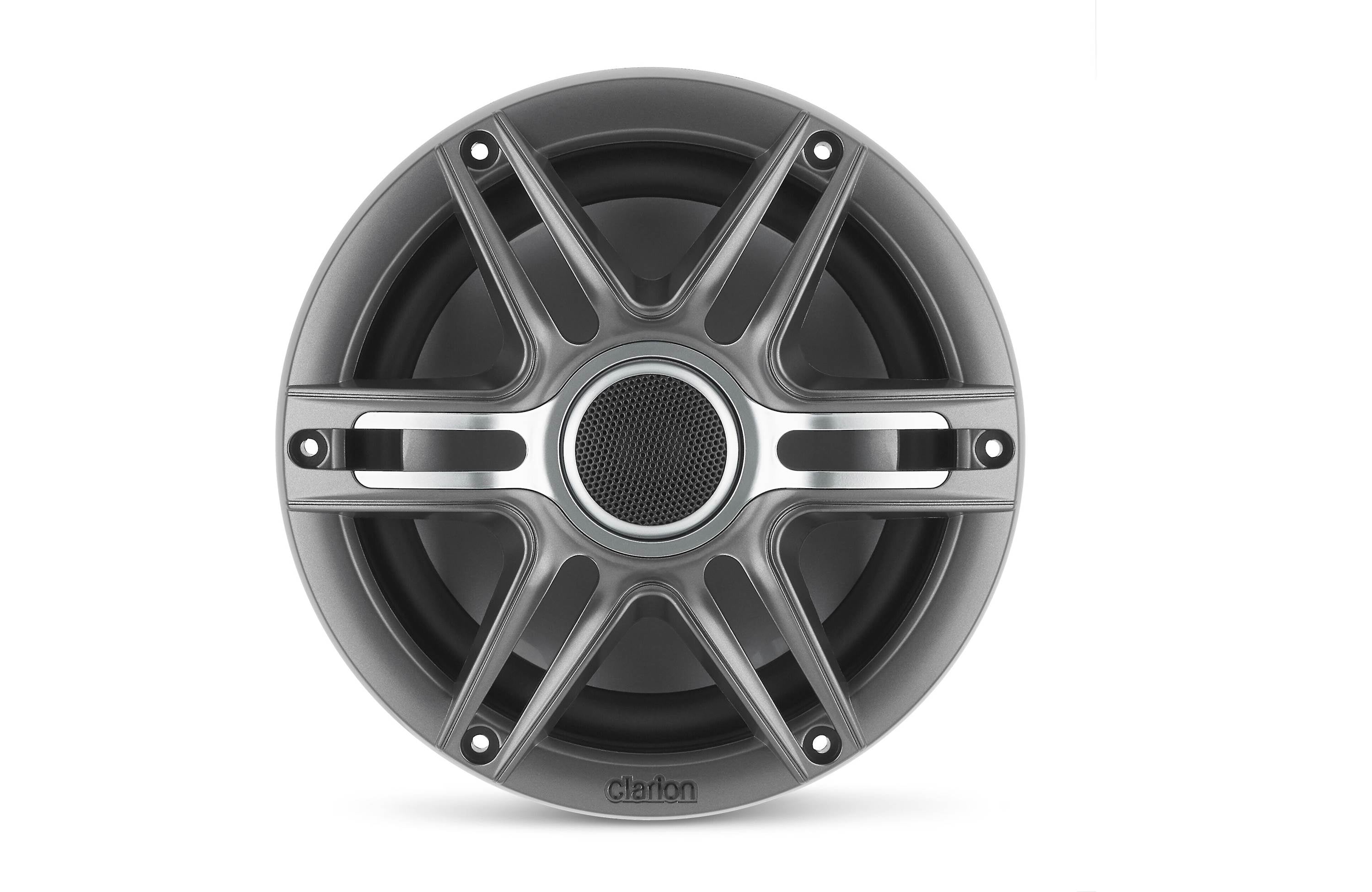 Clarion CMSP-771RGB-SWG 7.7 Inch Premium Marine Coaxial Speakers Pair w/ Sport Grilles & LEDs